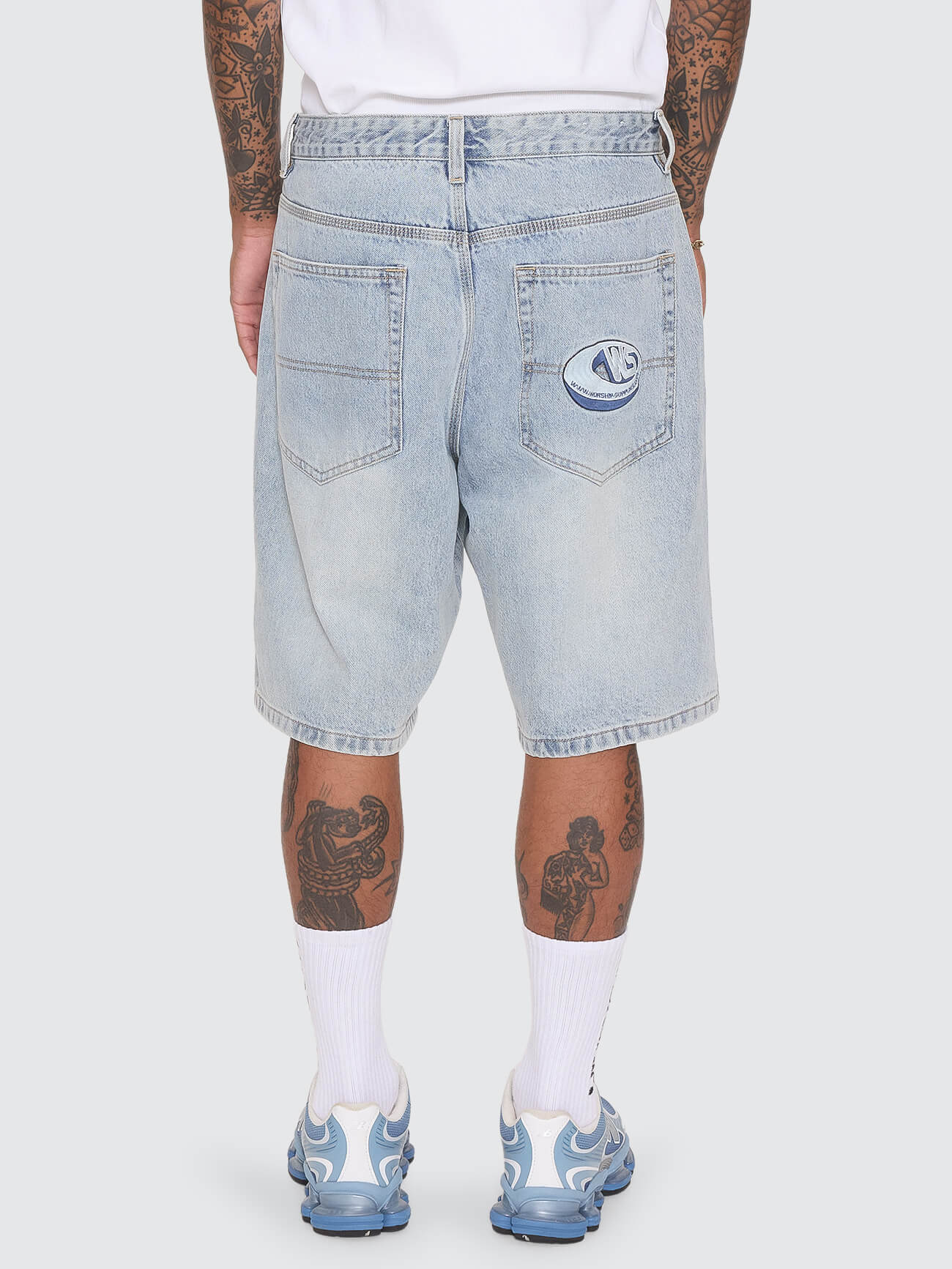 Dimension Big Dawg Jean Short - Faded Worn Blue 26
