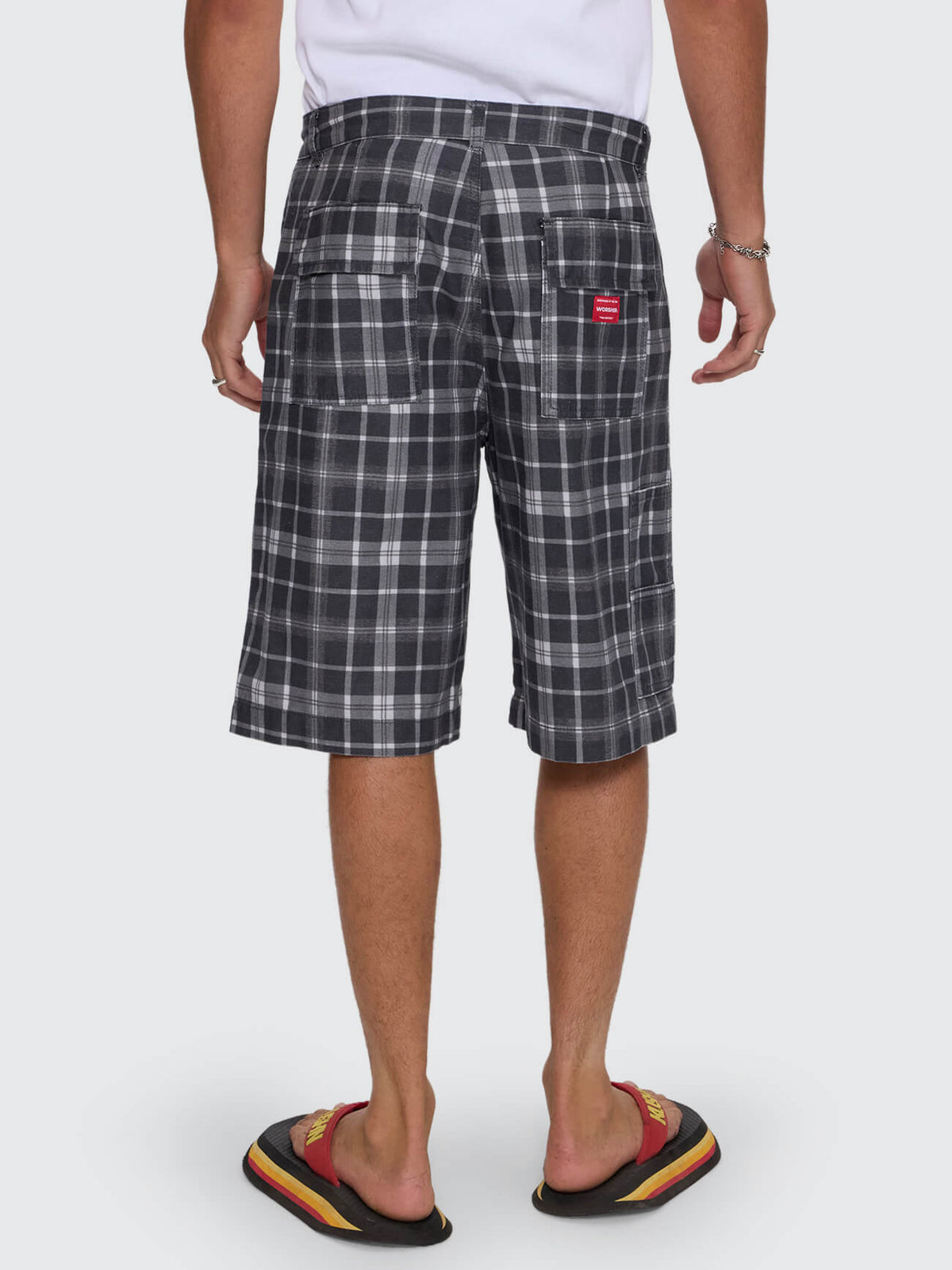 Overdue Fatigue Short - Charcoal Check 26