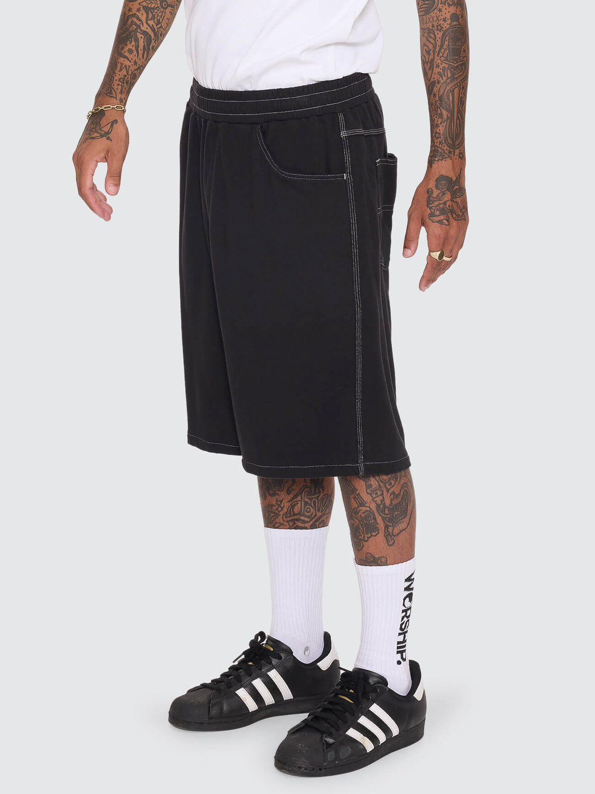 Big Dawg Elastic Fleece Short - Black 26
