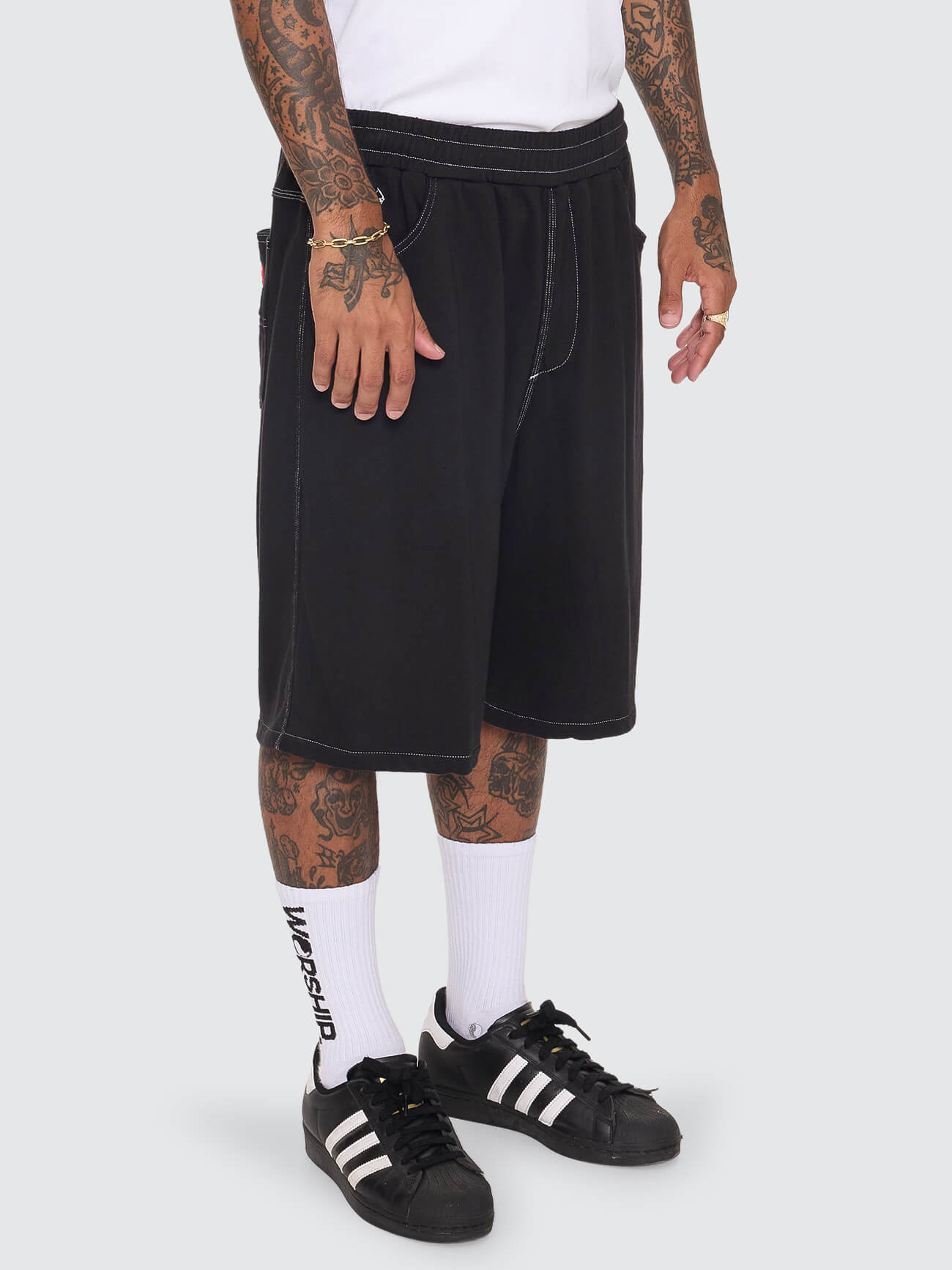 Big Dawg Elastic Fleece Short - Black 26