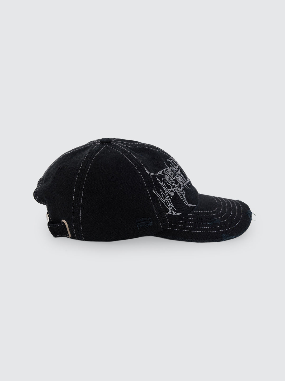 Spinal 6 Panel Hat - Washed Black