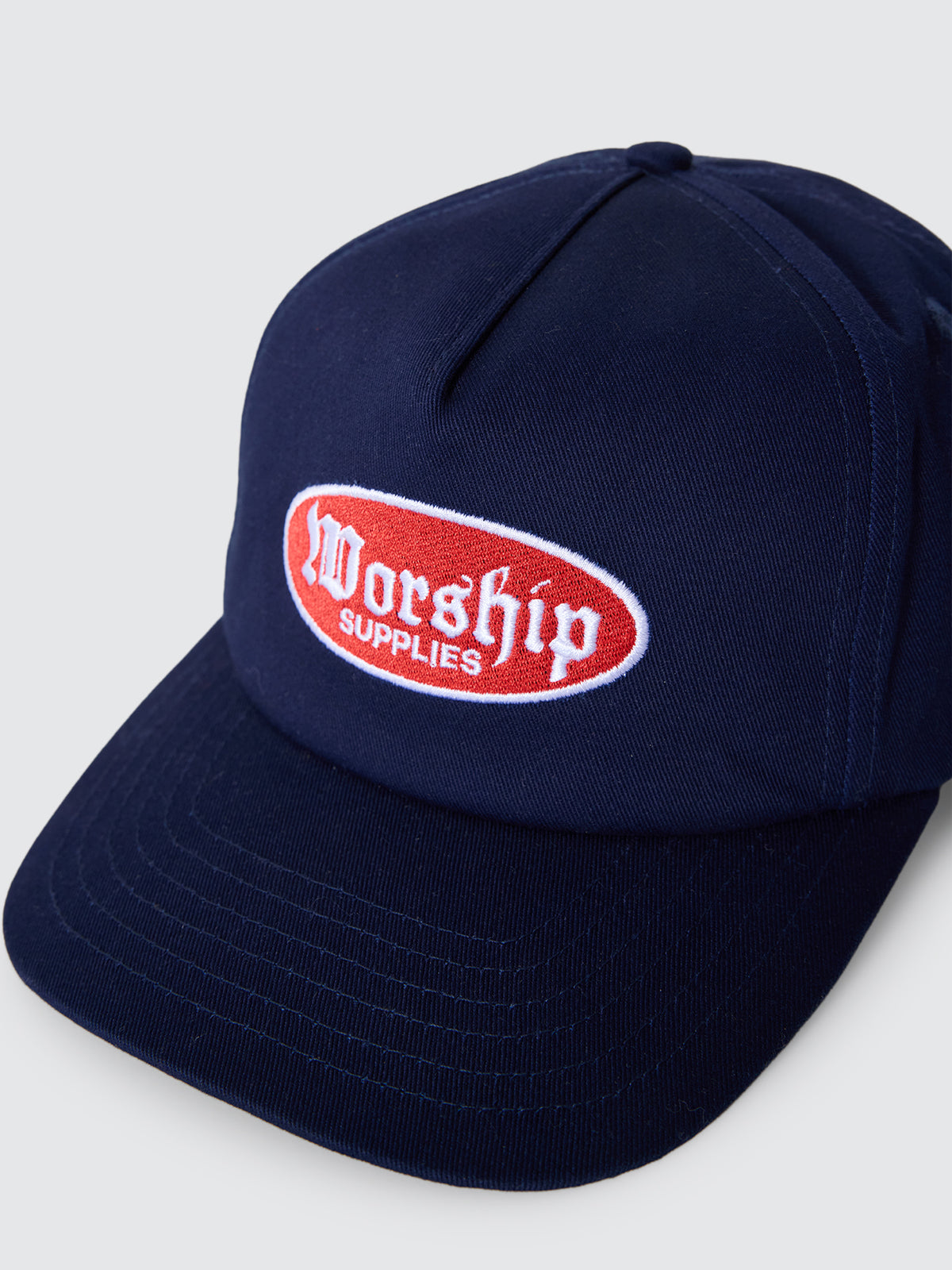 Rise 5 Panel Hat - Navy