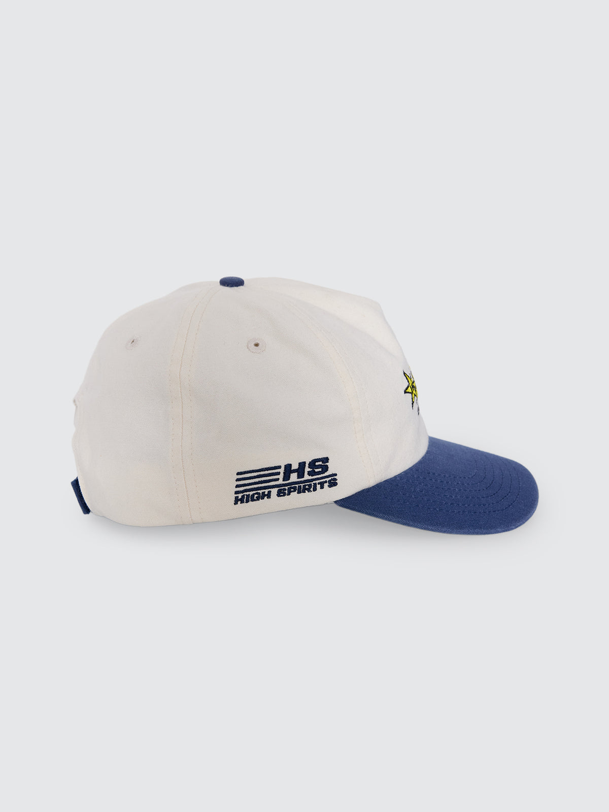 Feeva 5 Panel Hat - Coconut - Blue