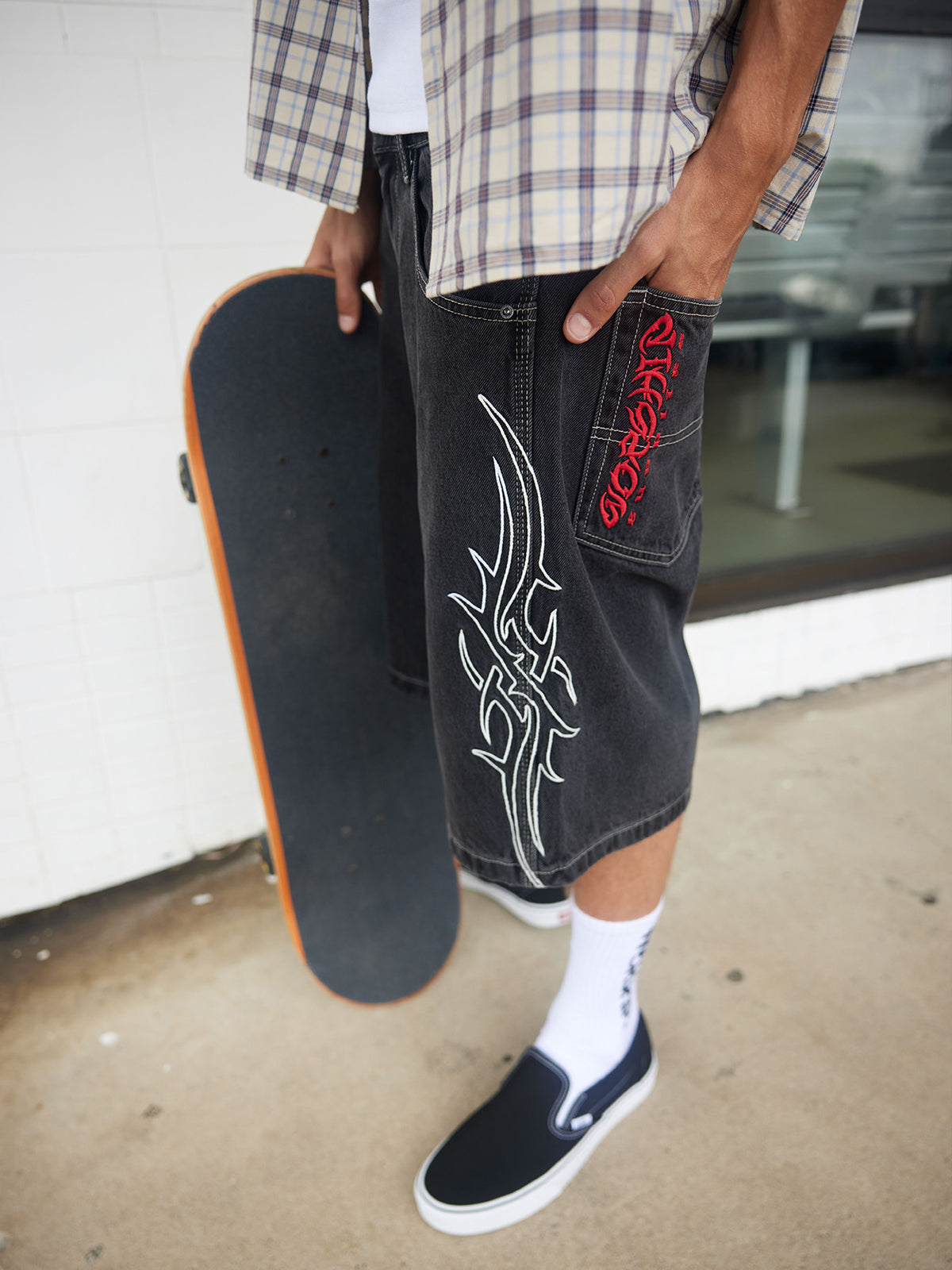 Pitted Big Dawg Jean Short - Used Black