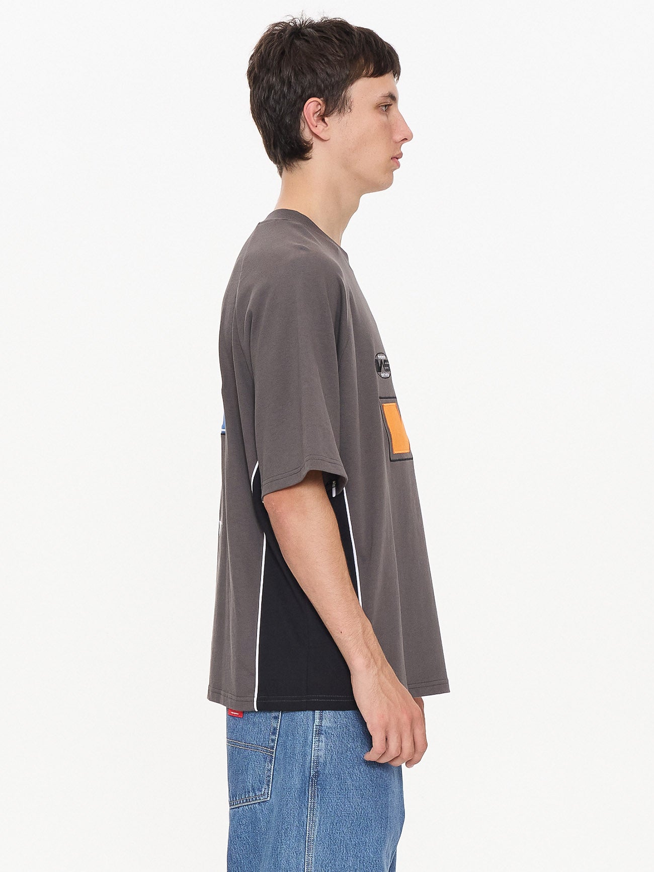Kick Off Oversize Raglan Tee - Worn Black