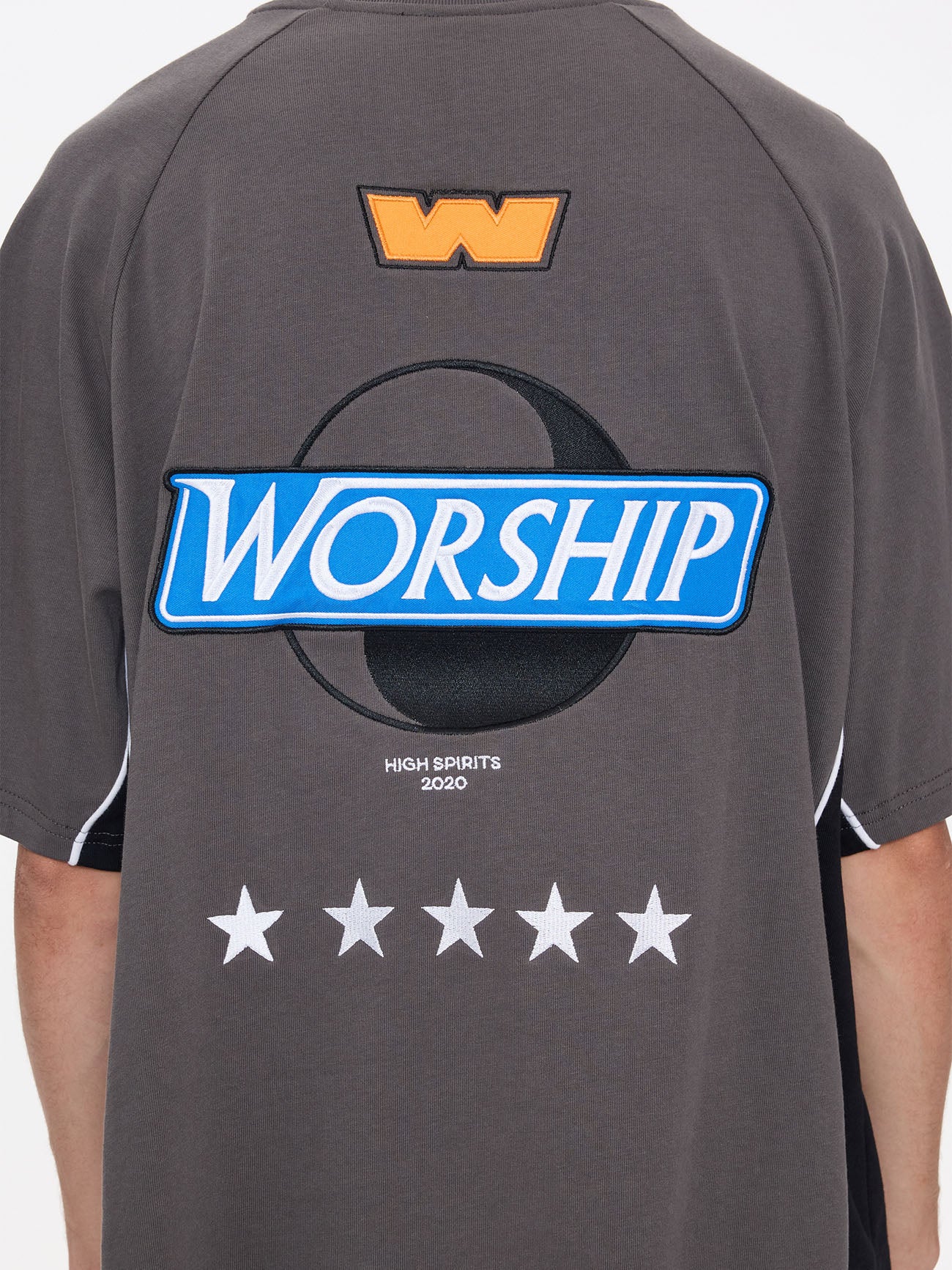 Kick Off Oversize Raglan Tee - Worn Black