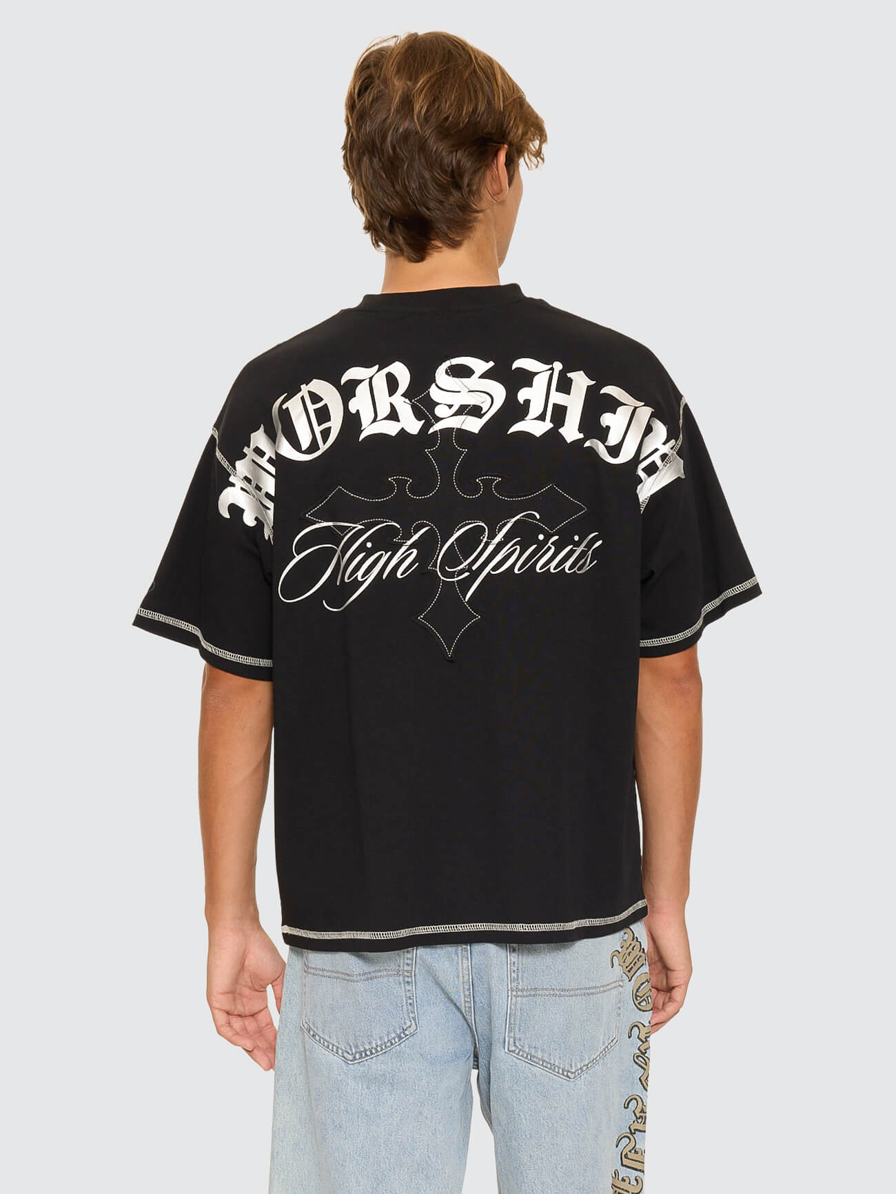 Turmoil Oversize Tee - Washed Black