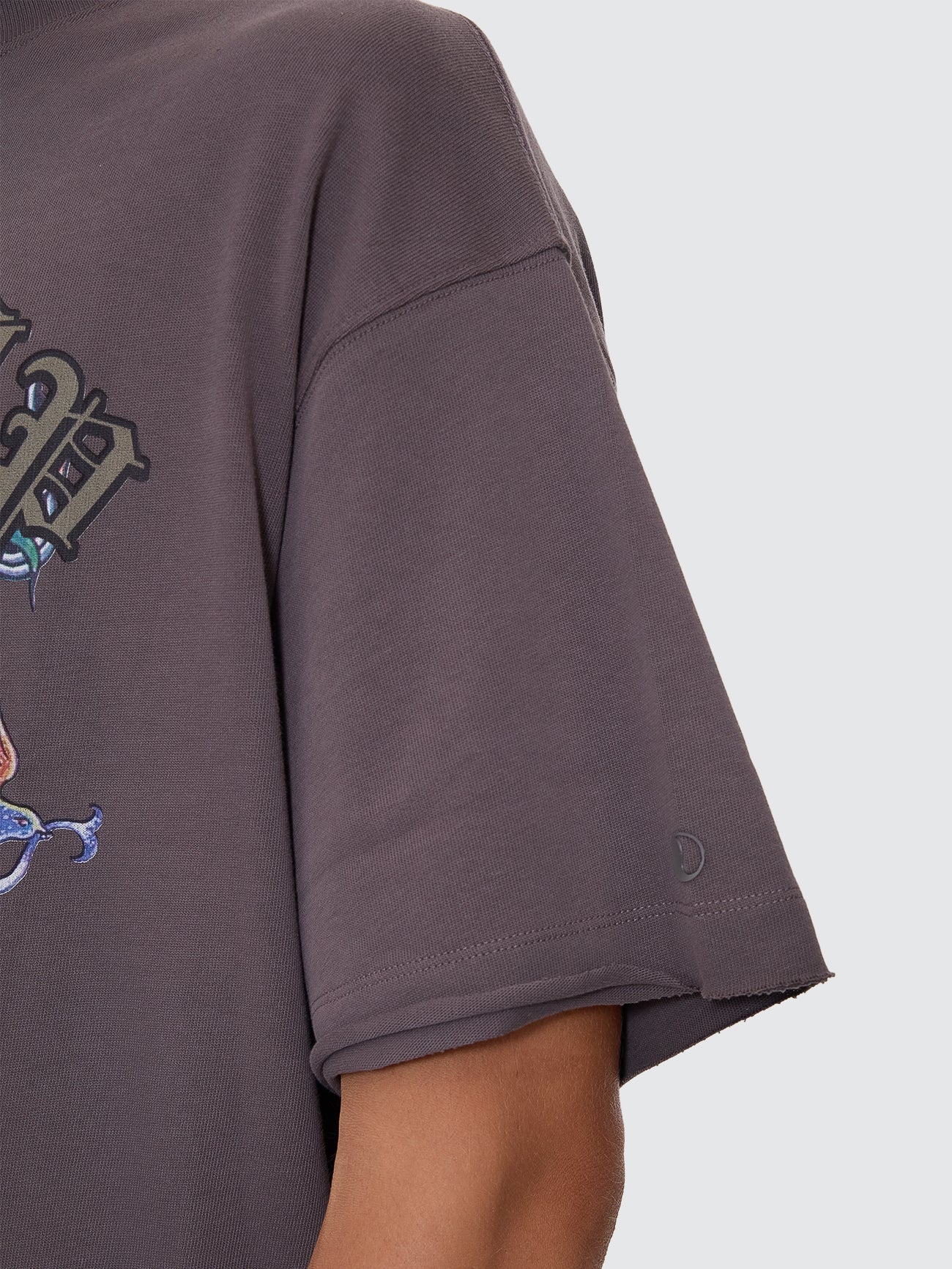 Ned Oversize Tee - Worn Black