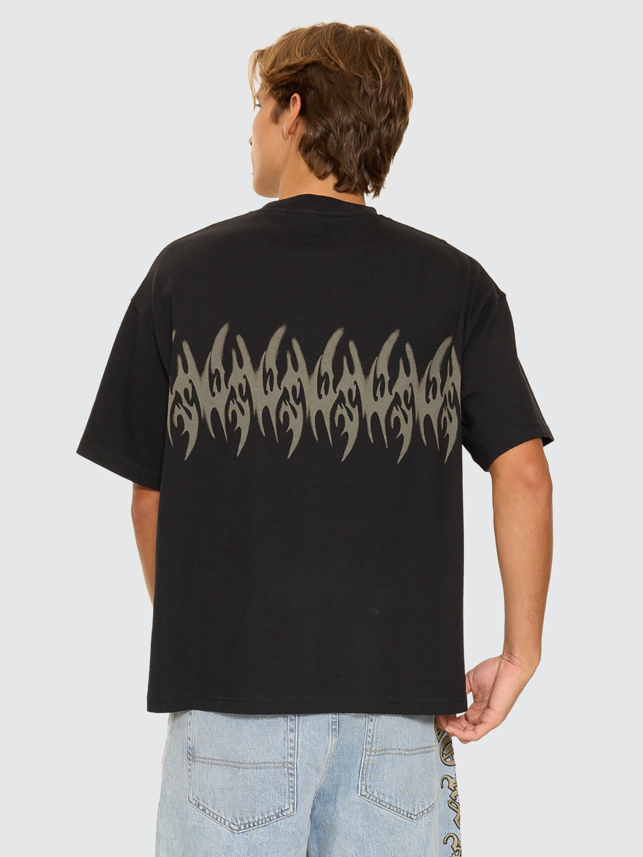 Ghosted Oversize Tee - Black