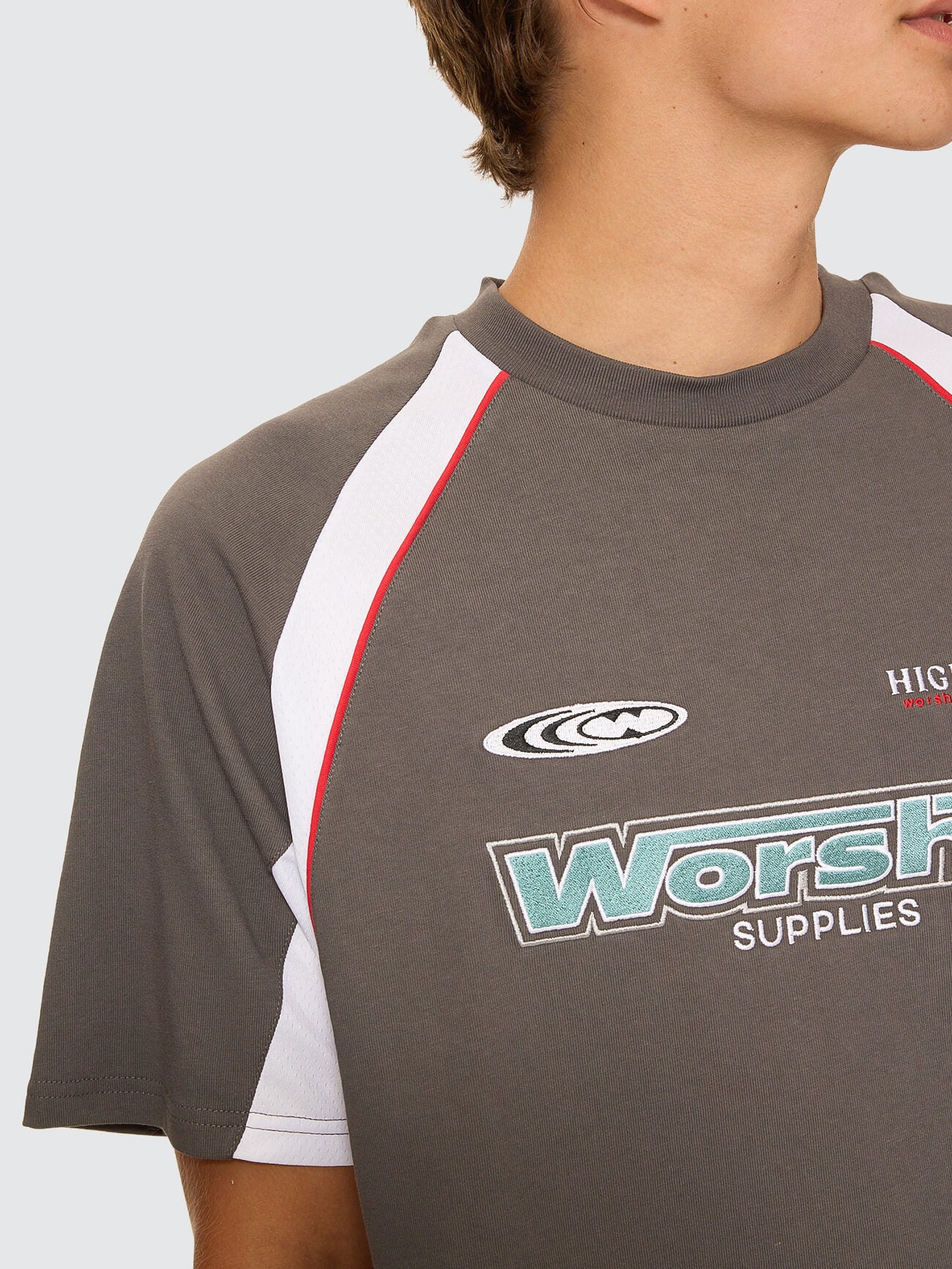 Burner Oversize Raglan Panel Tee - Worn Black
