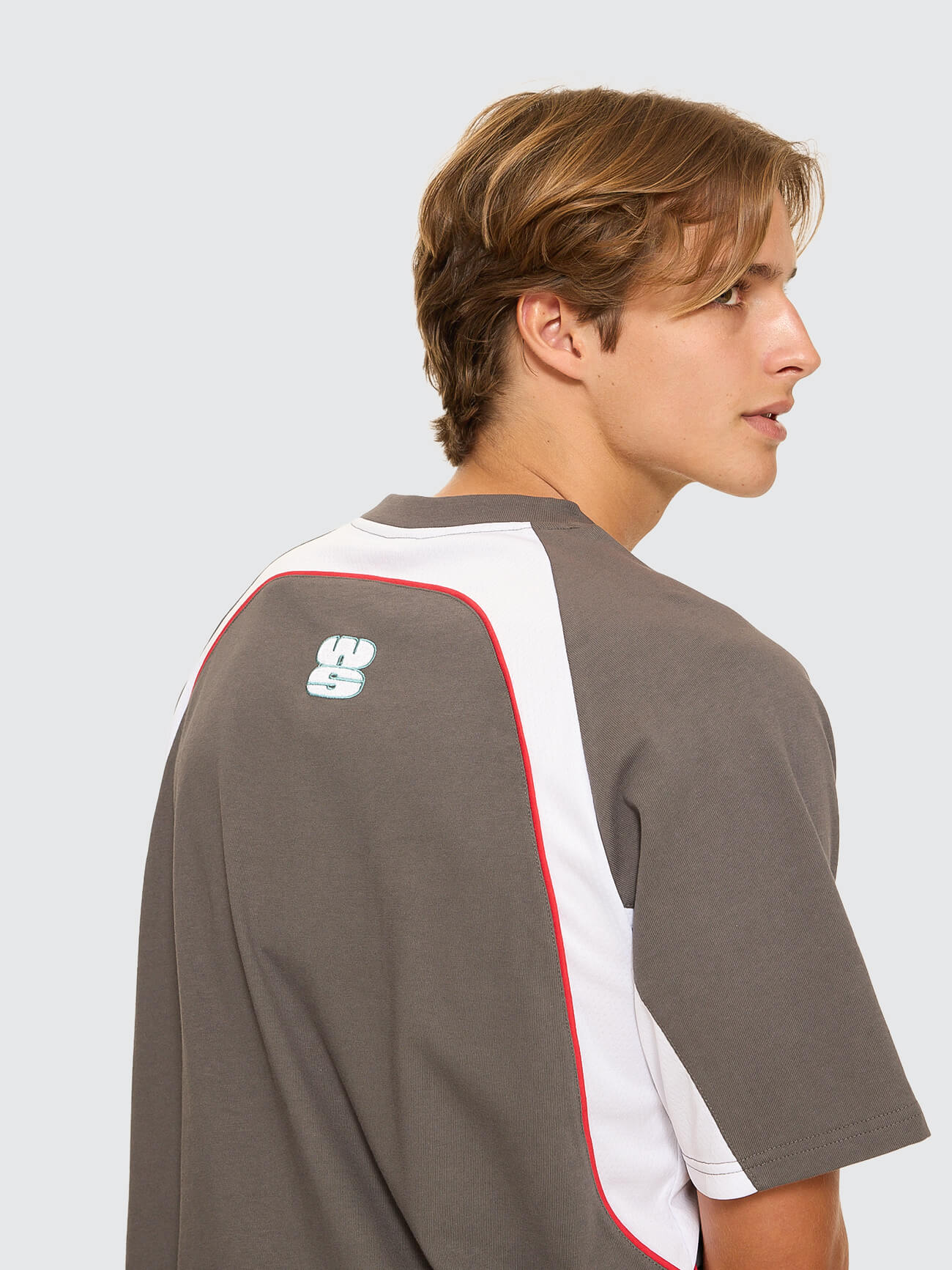 Burner Oversize Raglan Panel Tee - Worn Black