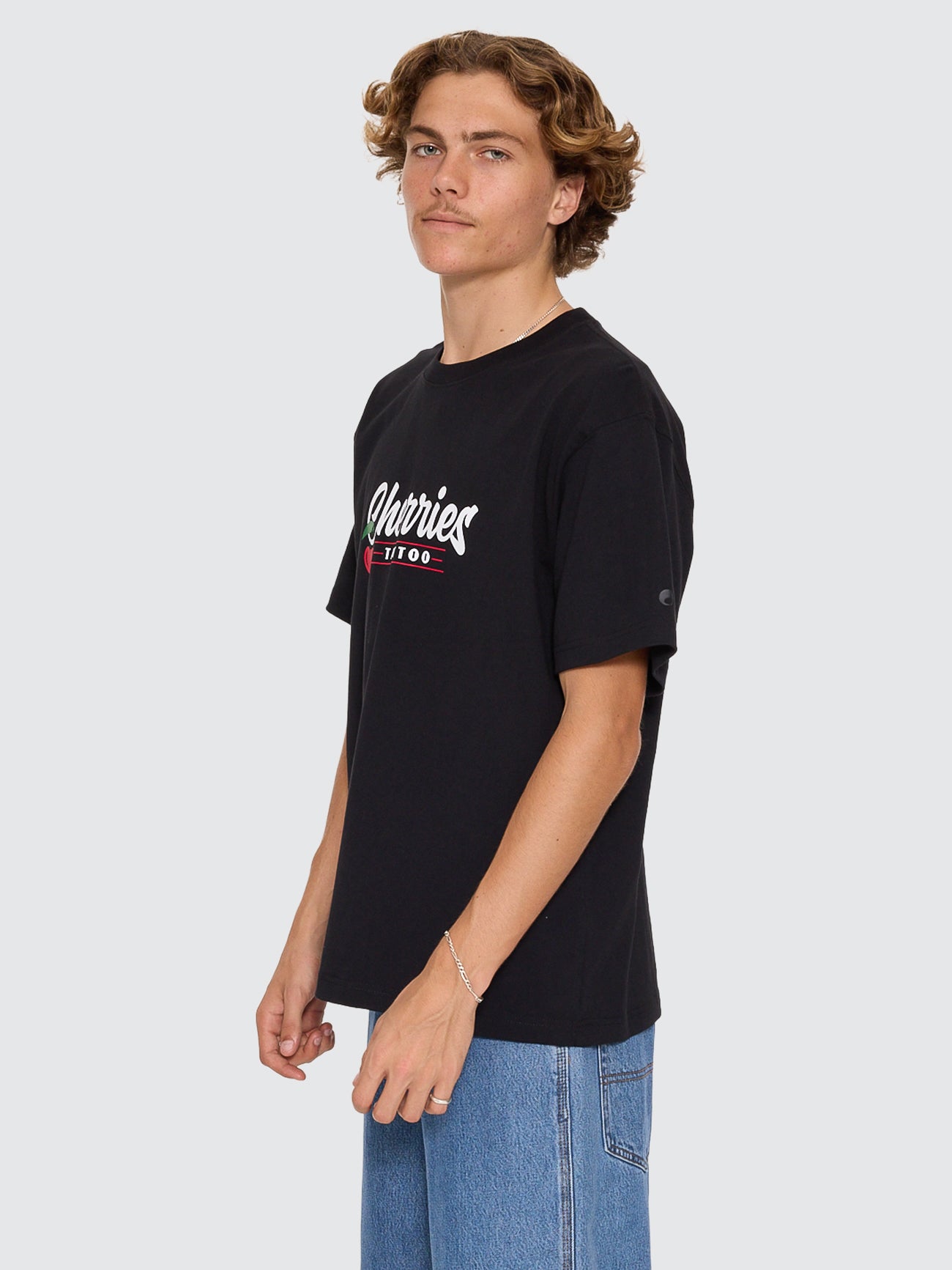Cherries Tattoo Tee - Black