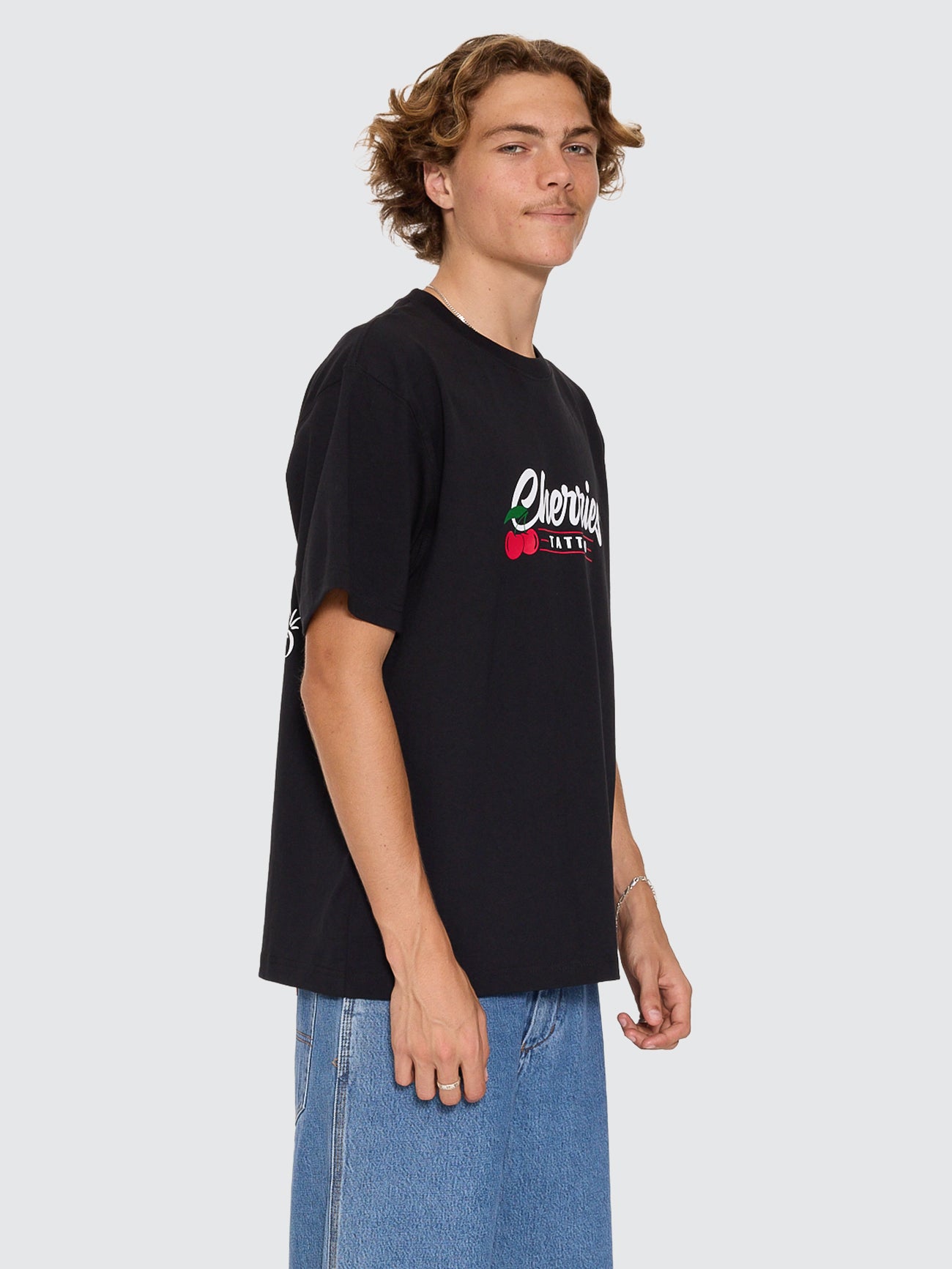 Cherries Tattoo Tee - Black
