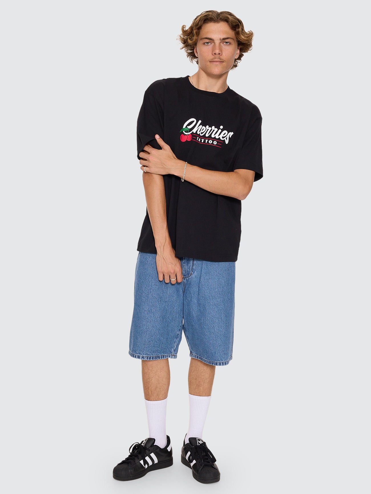 Cherries Tattoo Tee - Black