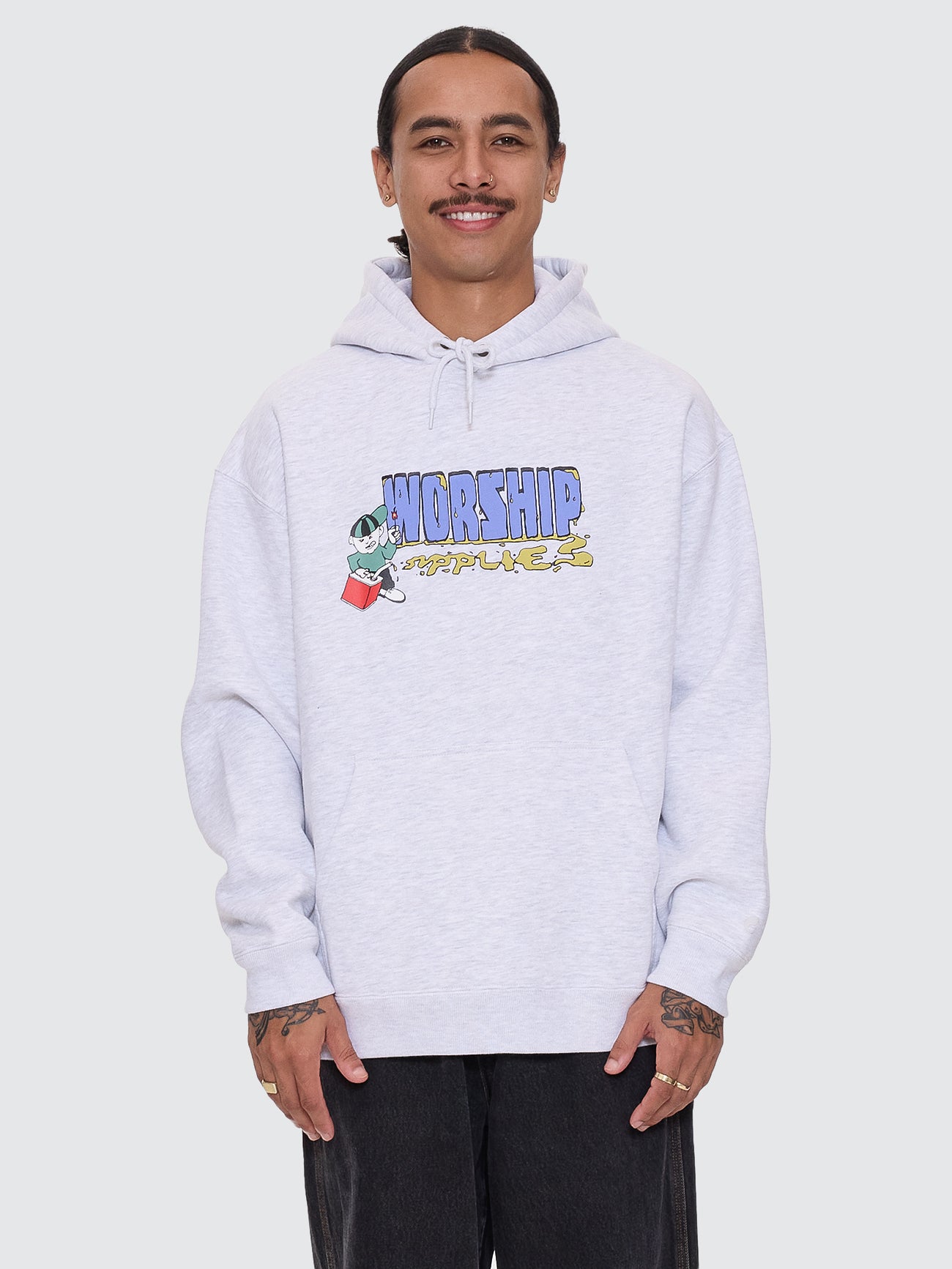 Pyrotechnic Pull Over Hood - Snow Marle