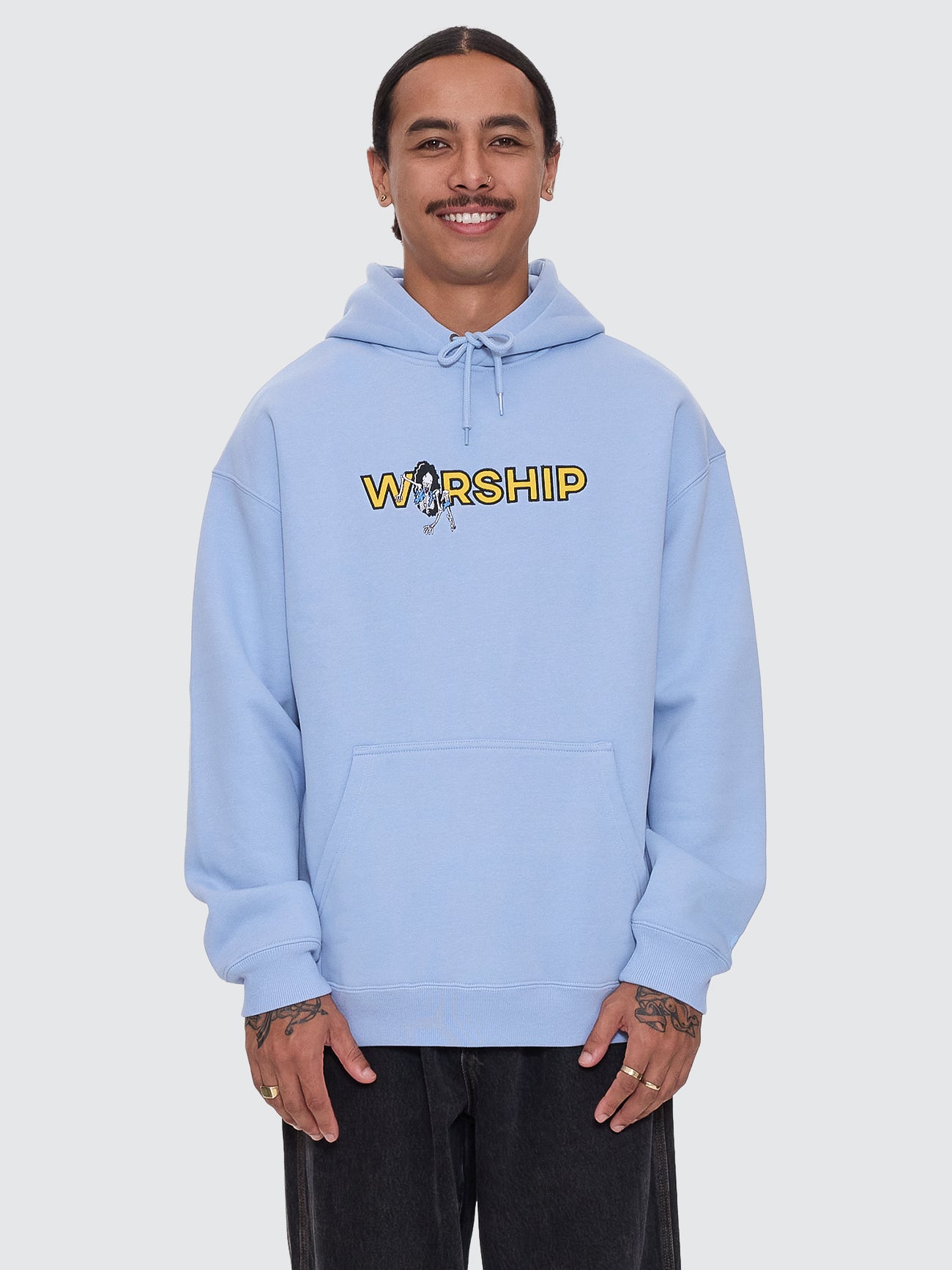 Break Through Pull Over Hood - Bell Air Blue