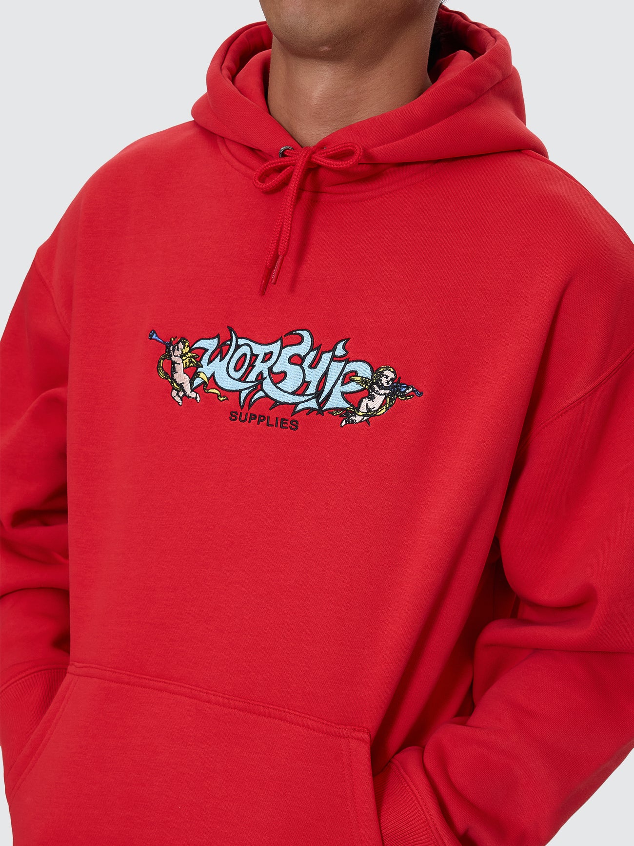 Herald Pull Over Hood - Lucky Red