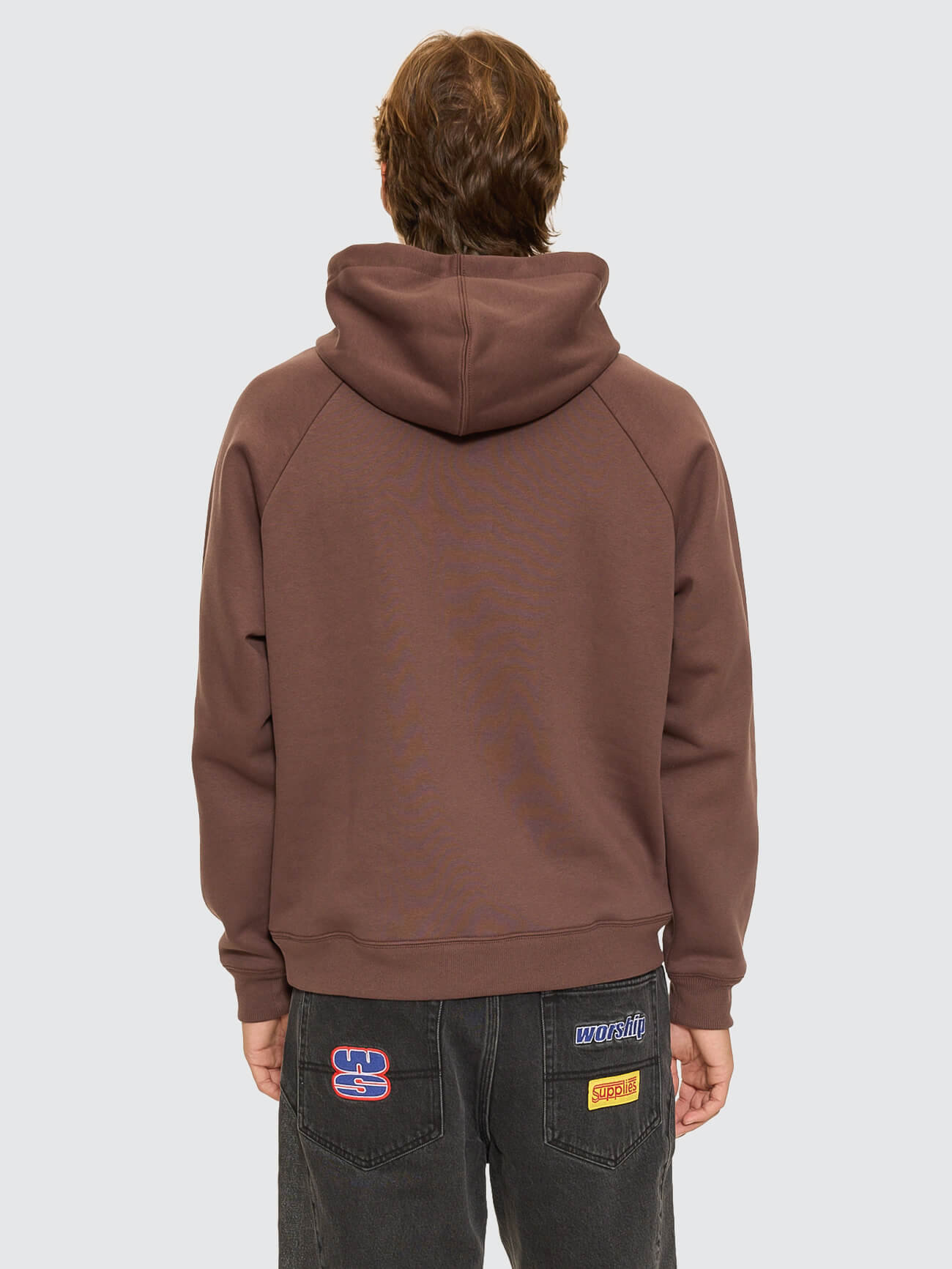 Ohfour Raglan Pullover Hood - Dark Choc Brown