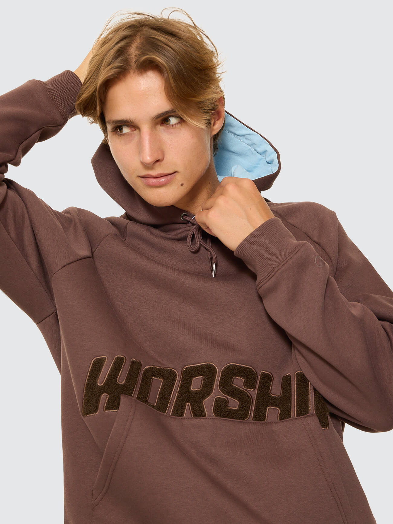 Ohfour Raglan Pullover Hood - Dark Choc Brown