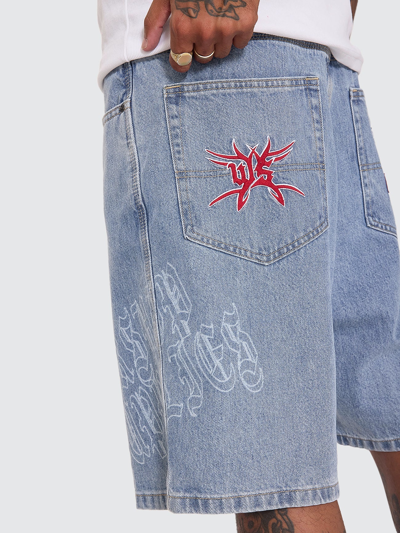 Rager Big Dawg Jean Short - Rage Blue