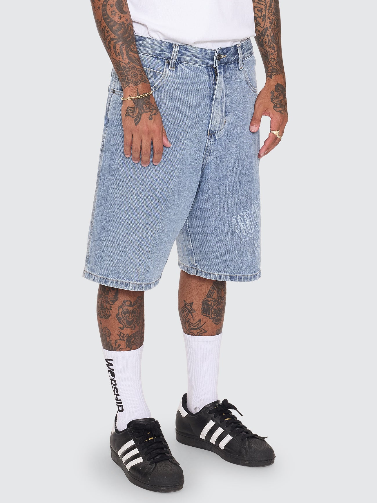 Rager Big Dawg Jean Short - Rage Blue