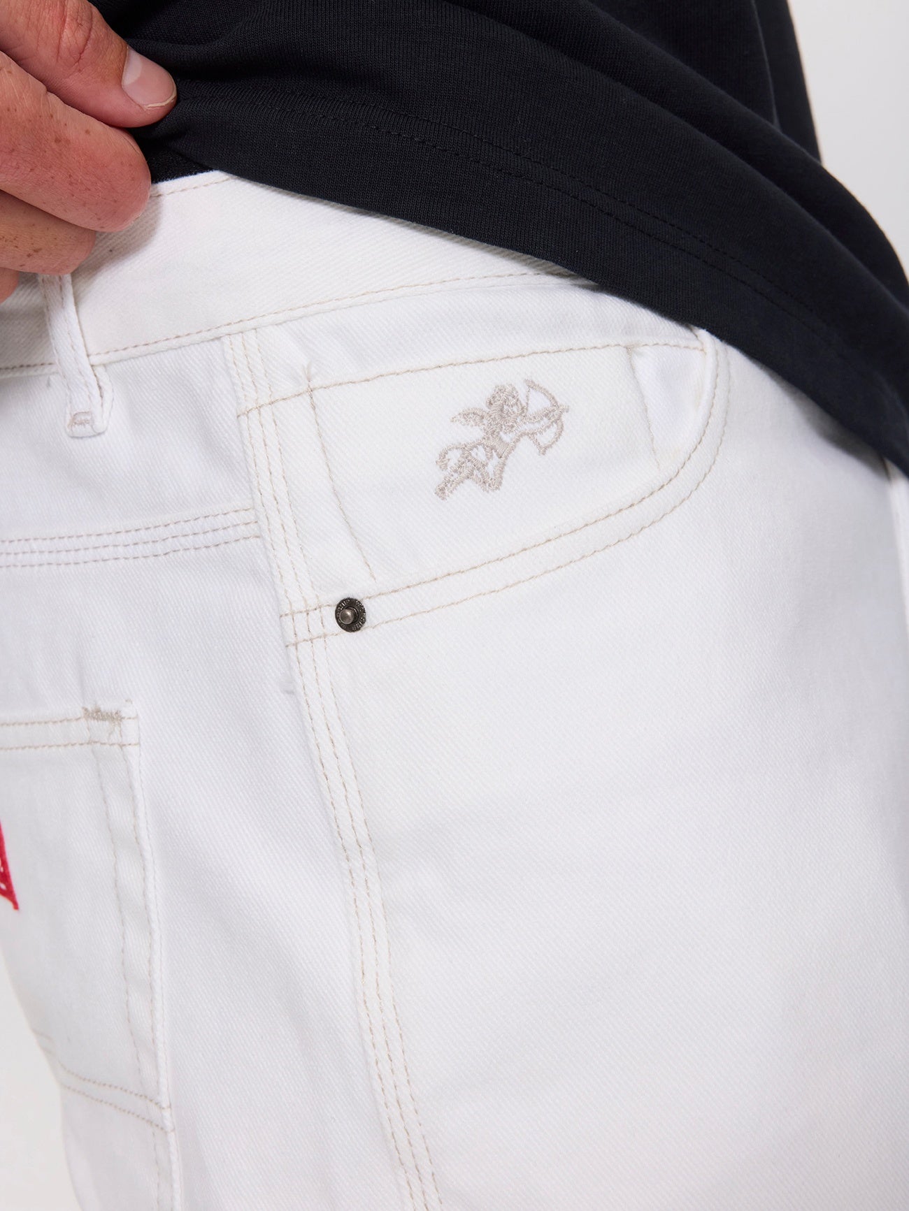 Carpenter Jean Short - Frost White