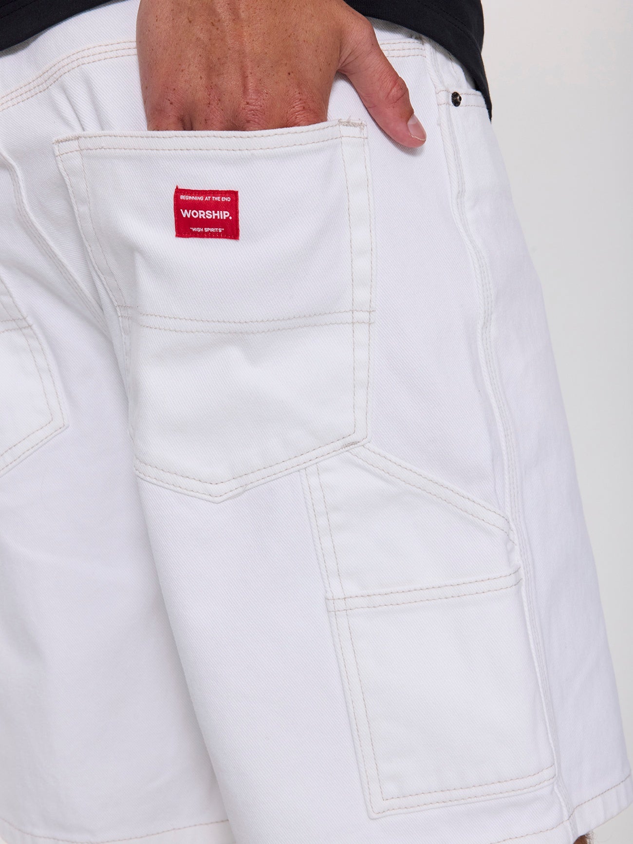 Carpenter Jean Short - Frost White