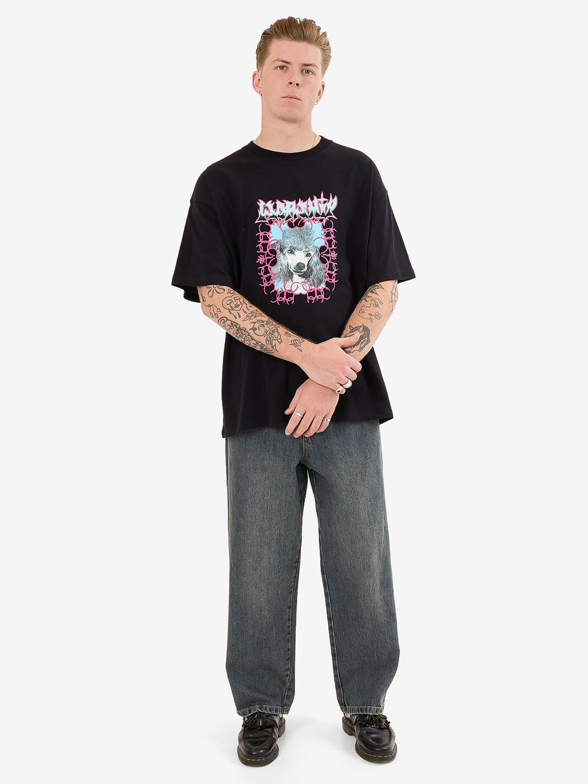 Gnasher Oversize Tee - Black