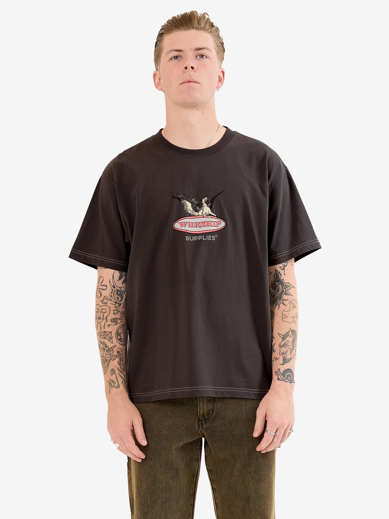 Maybe Today Tee - Worn Black