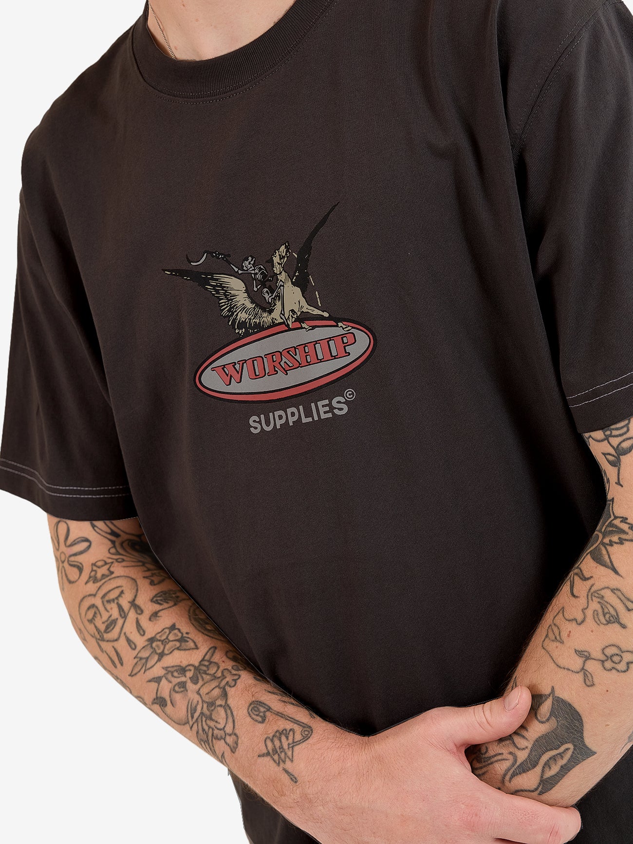 Maybe Today Tee - Worn Black