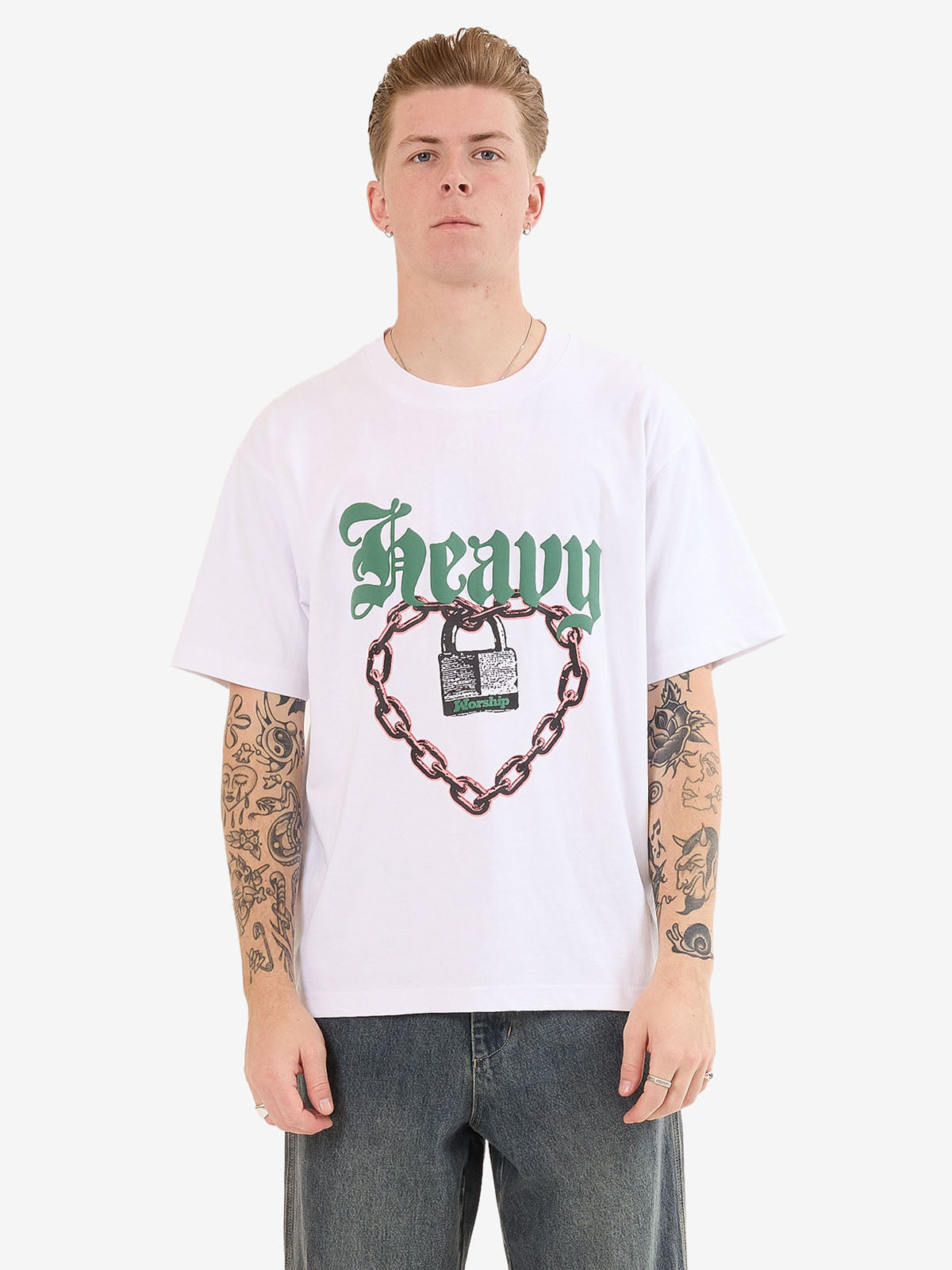 Heavy Heart Tee - White
