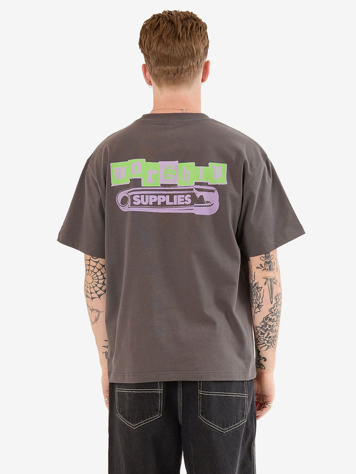 Lil Mo Tee - Worn Black