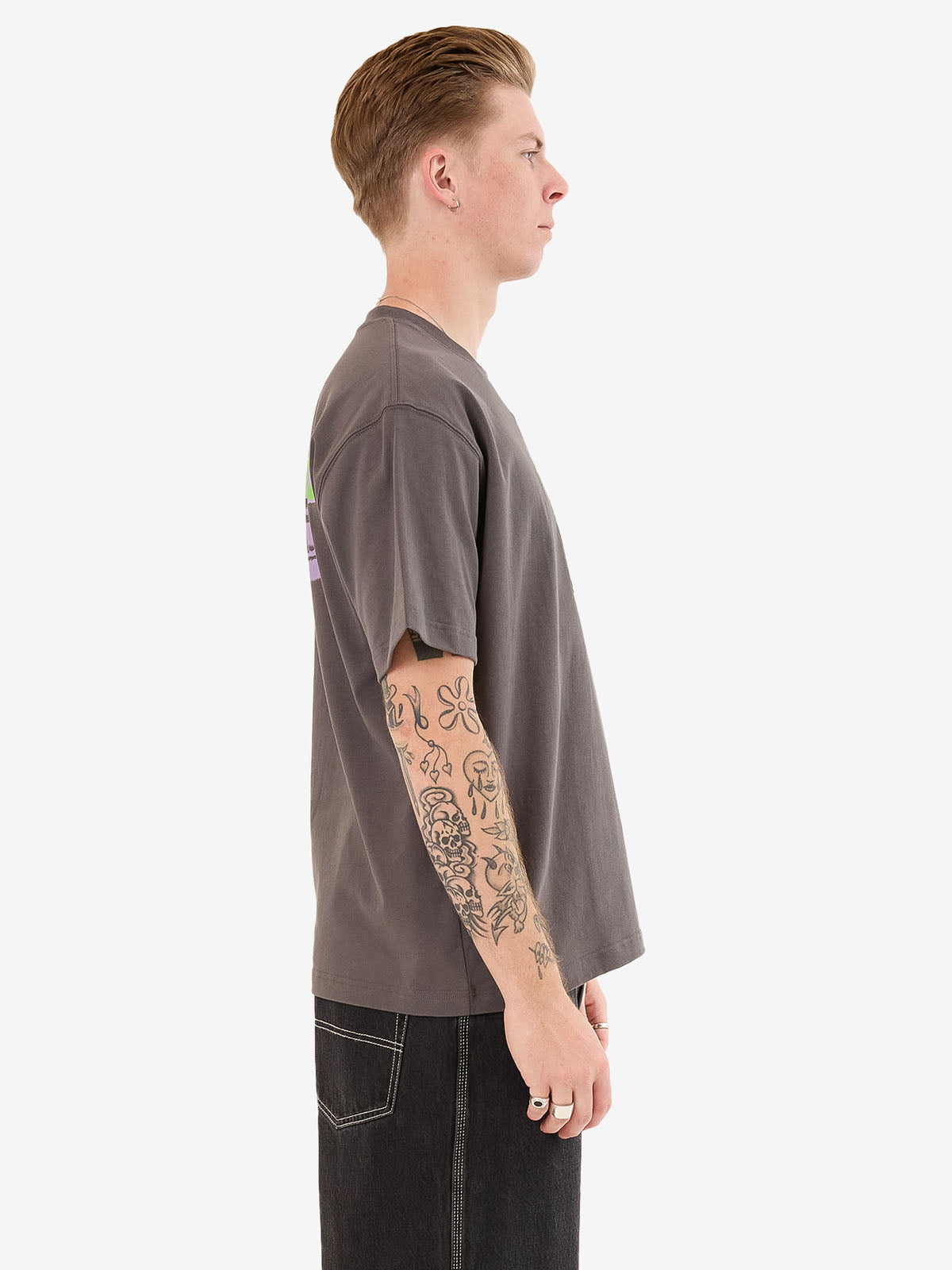 Lil Mo Tee - Worn Black