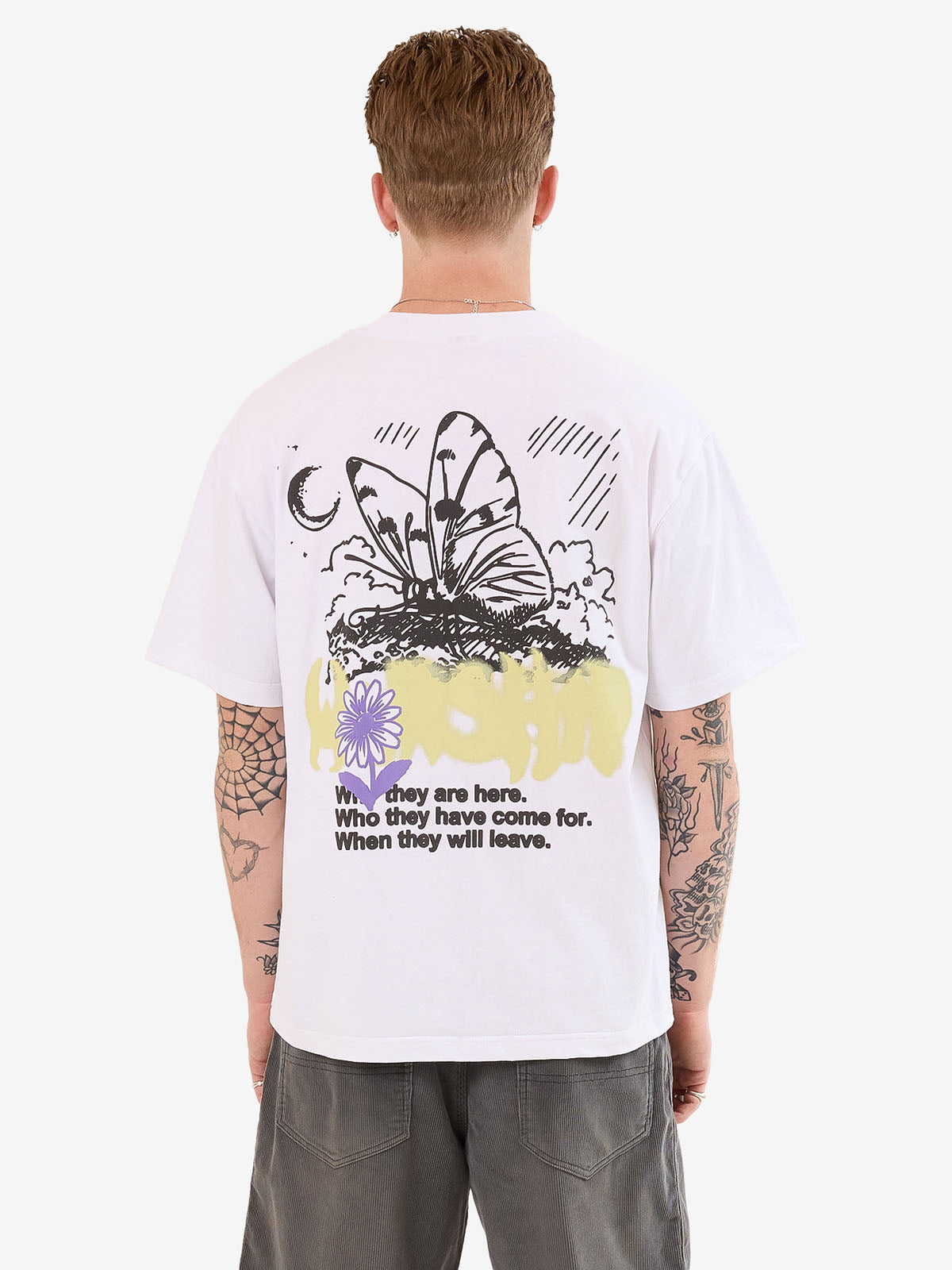 Never Assume Tee - White