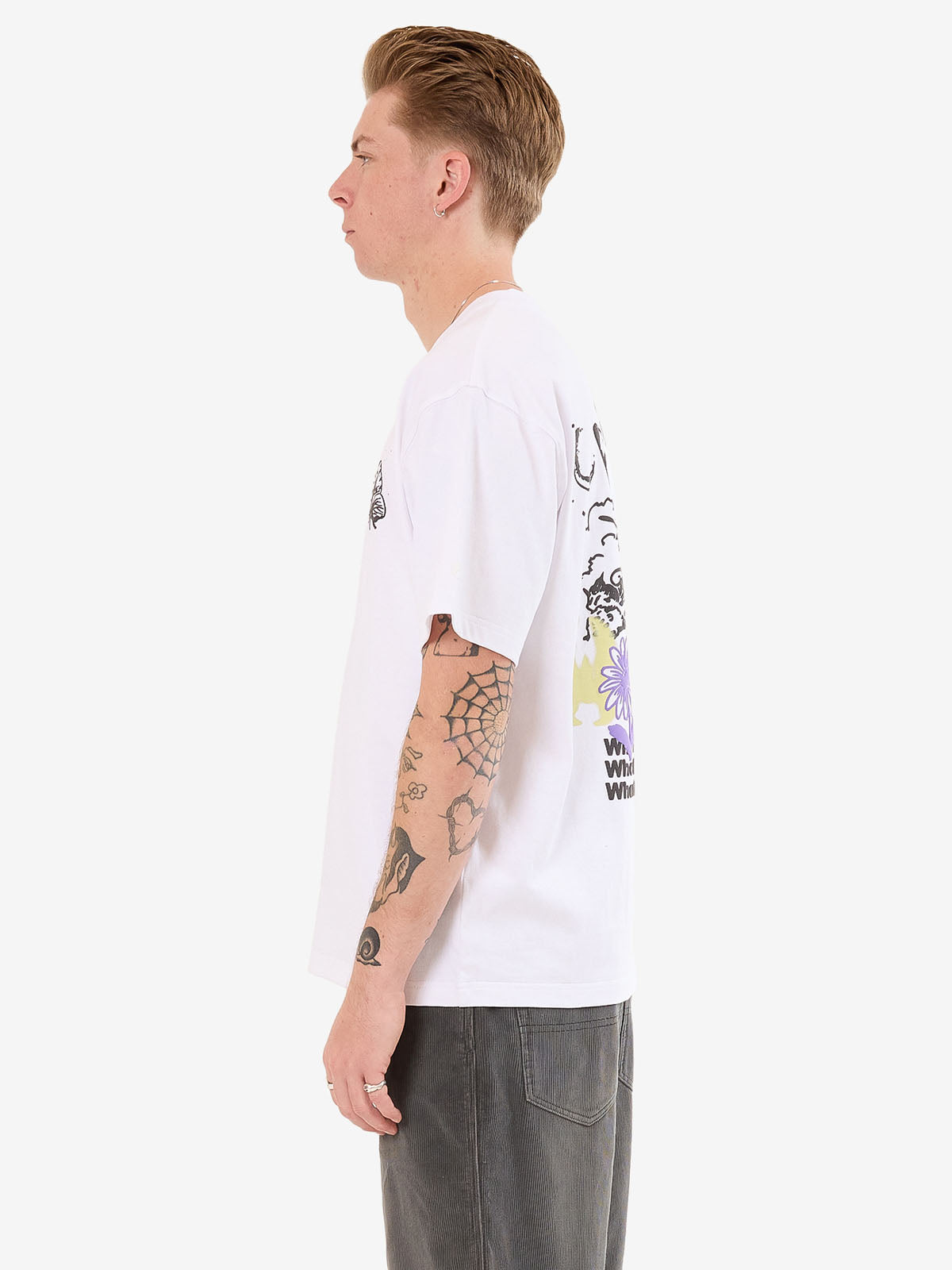 Never Assume Tee - White