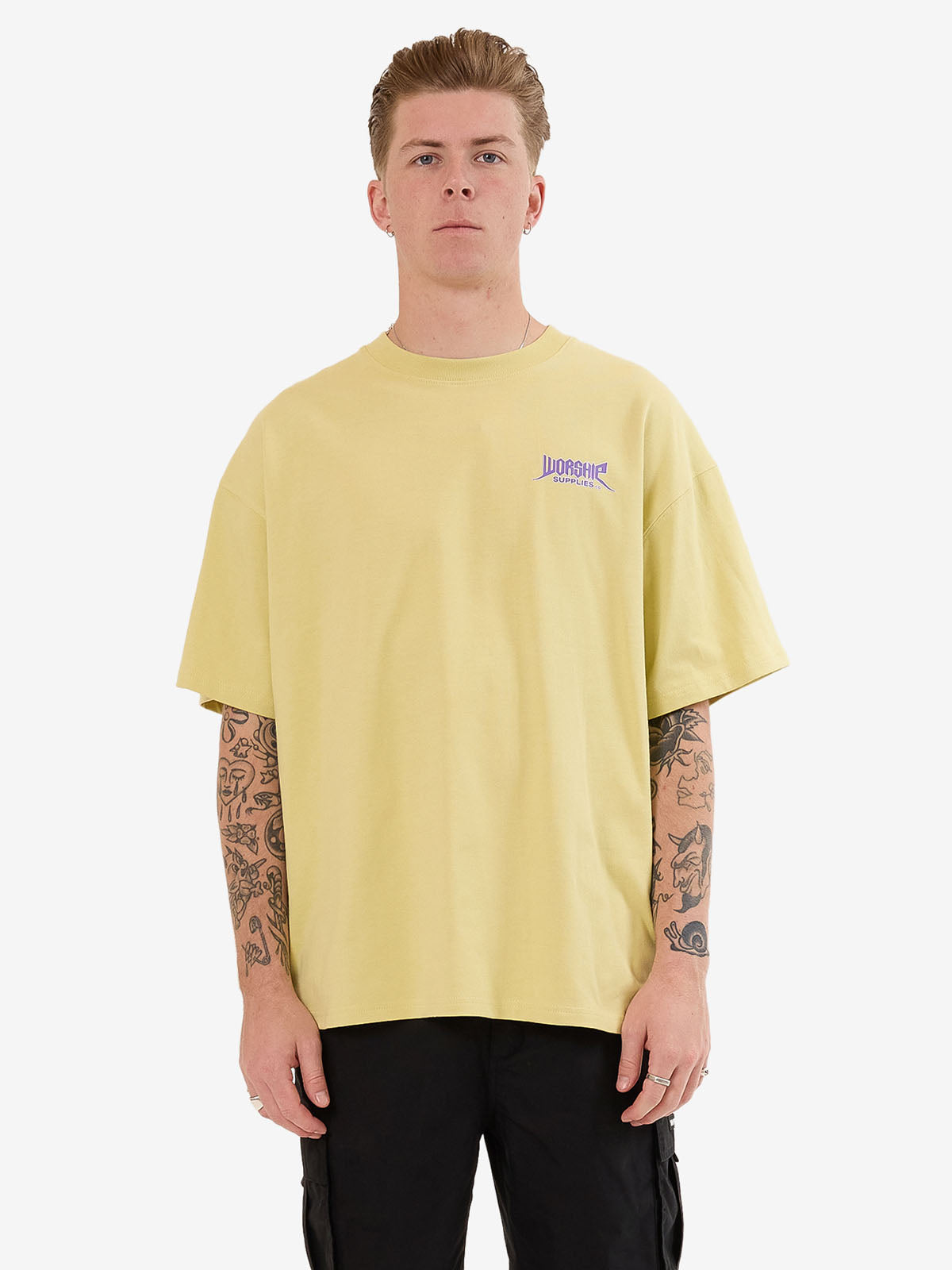 Echo Oversize Tee - Sickly Yellow