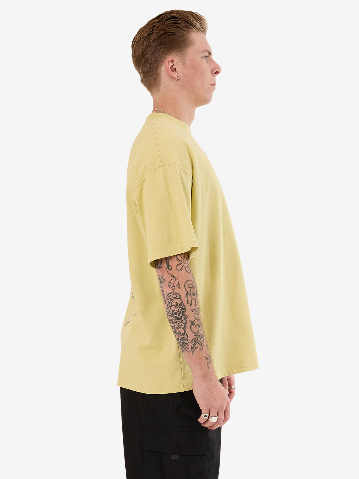 Echo Oversize Tee - Sickly Yellow