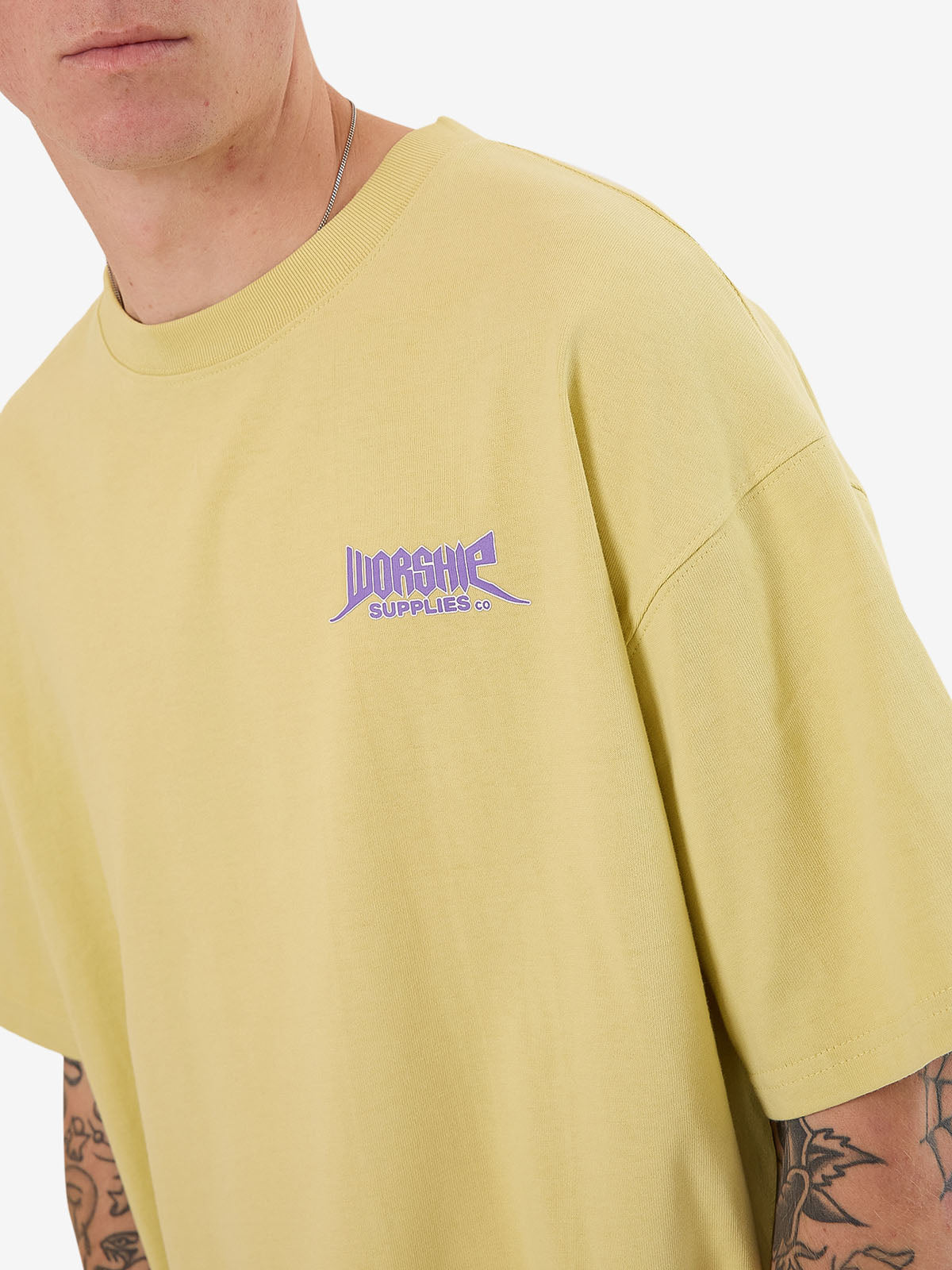 Echo Oversize Tee - Sickly Yellow