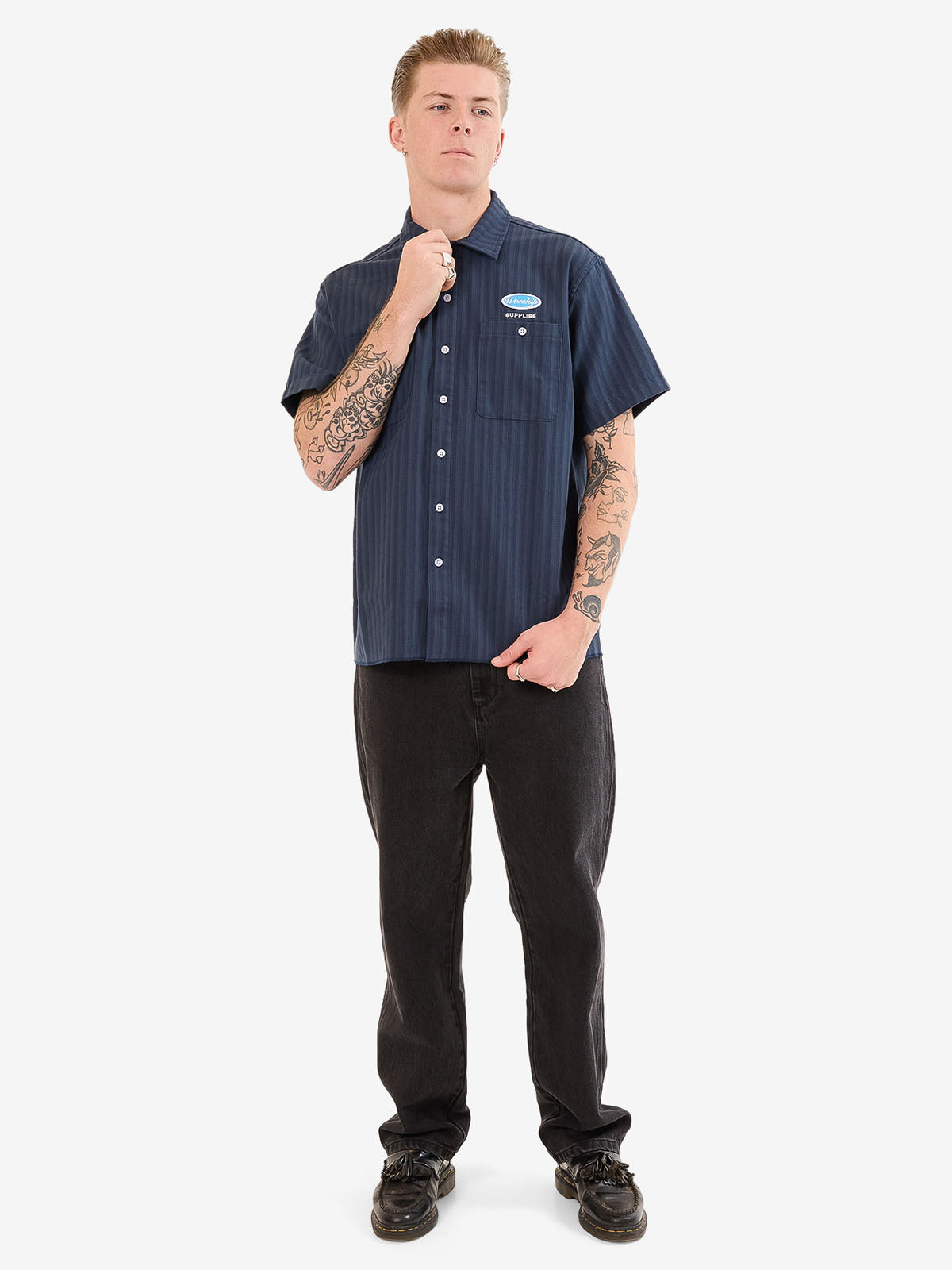 Observer Short Sleeve Shirt - Peacoat