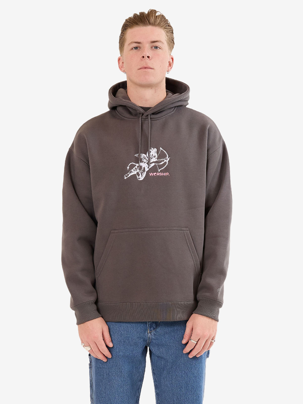Cherub Pull Over Hood - Worn Black