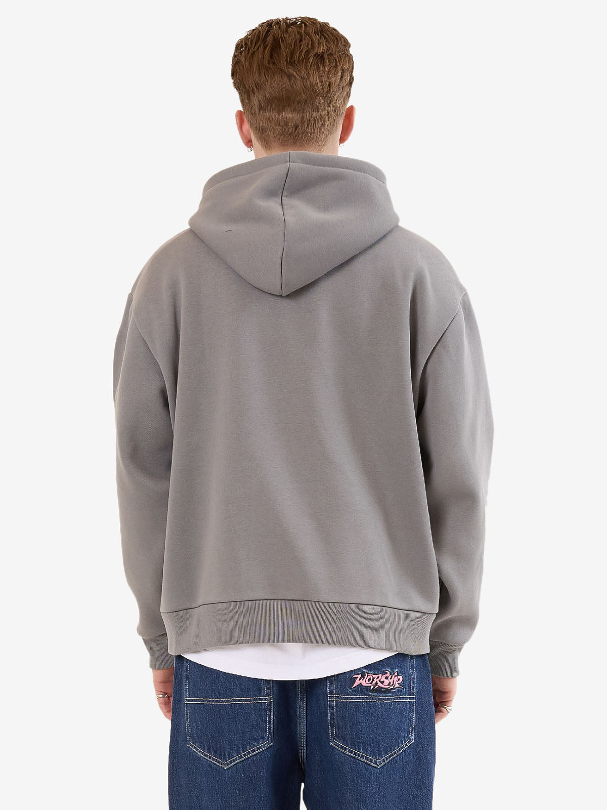 Vanity Zip Hood - Steel Grey
