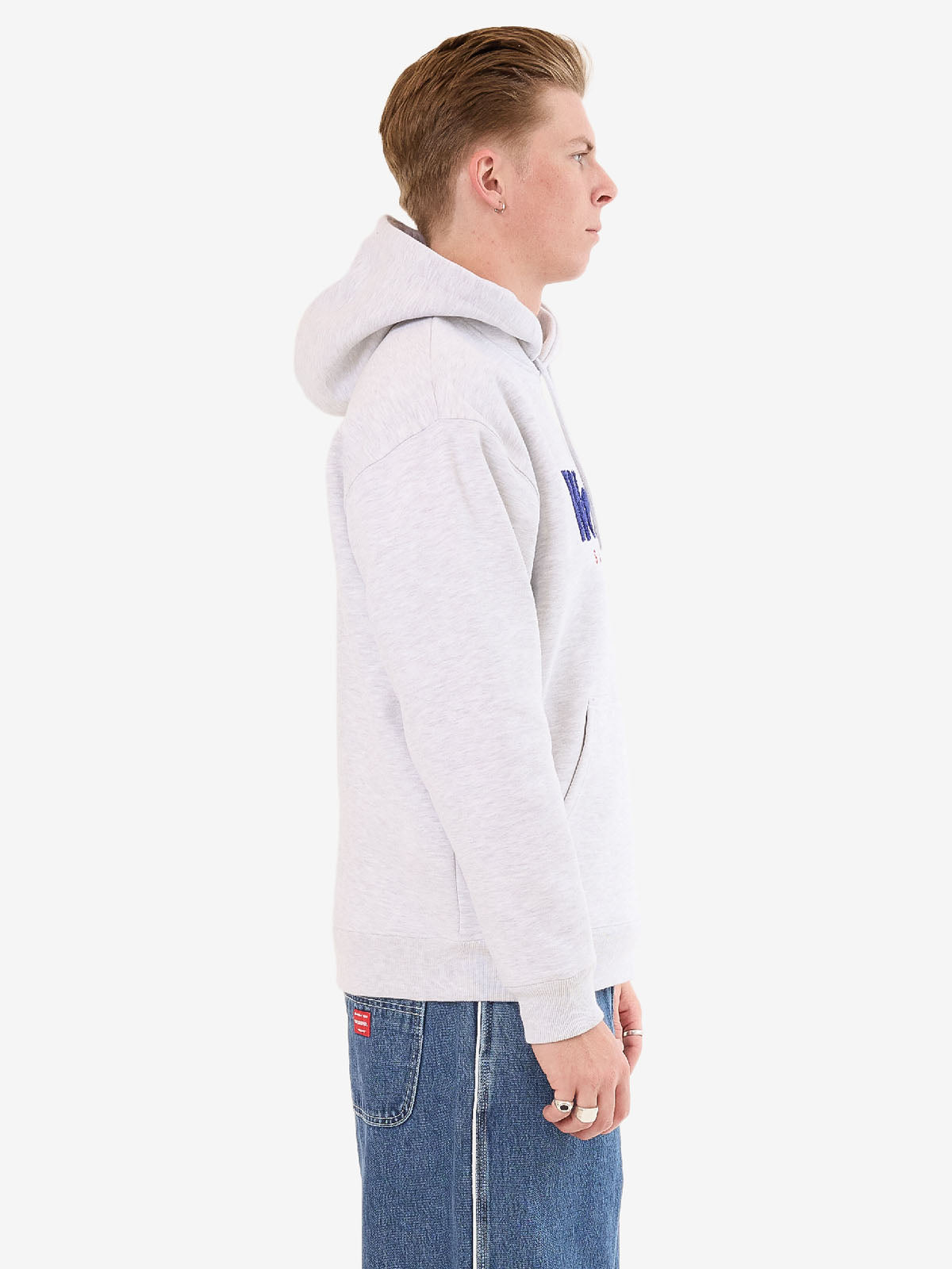 Smoko Fleece Hood - Snow Marle