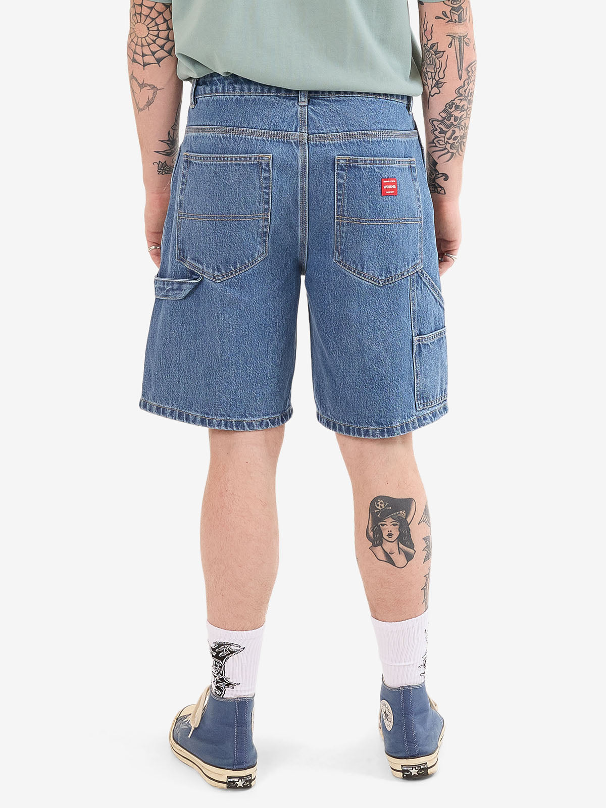 Carpenter Jean Short - Steady Mid Blue