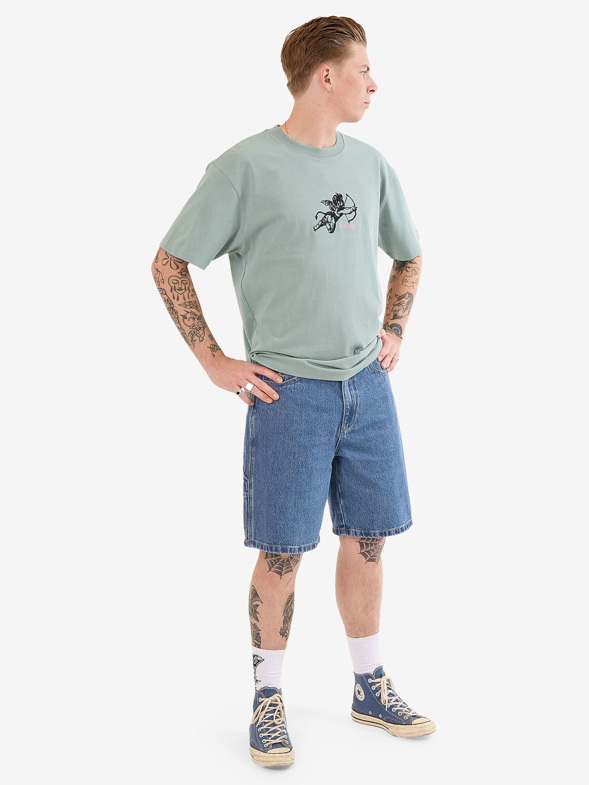Carpenter Jean Short - Steady Mid Blue