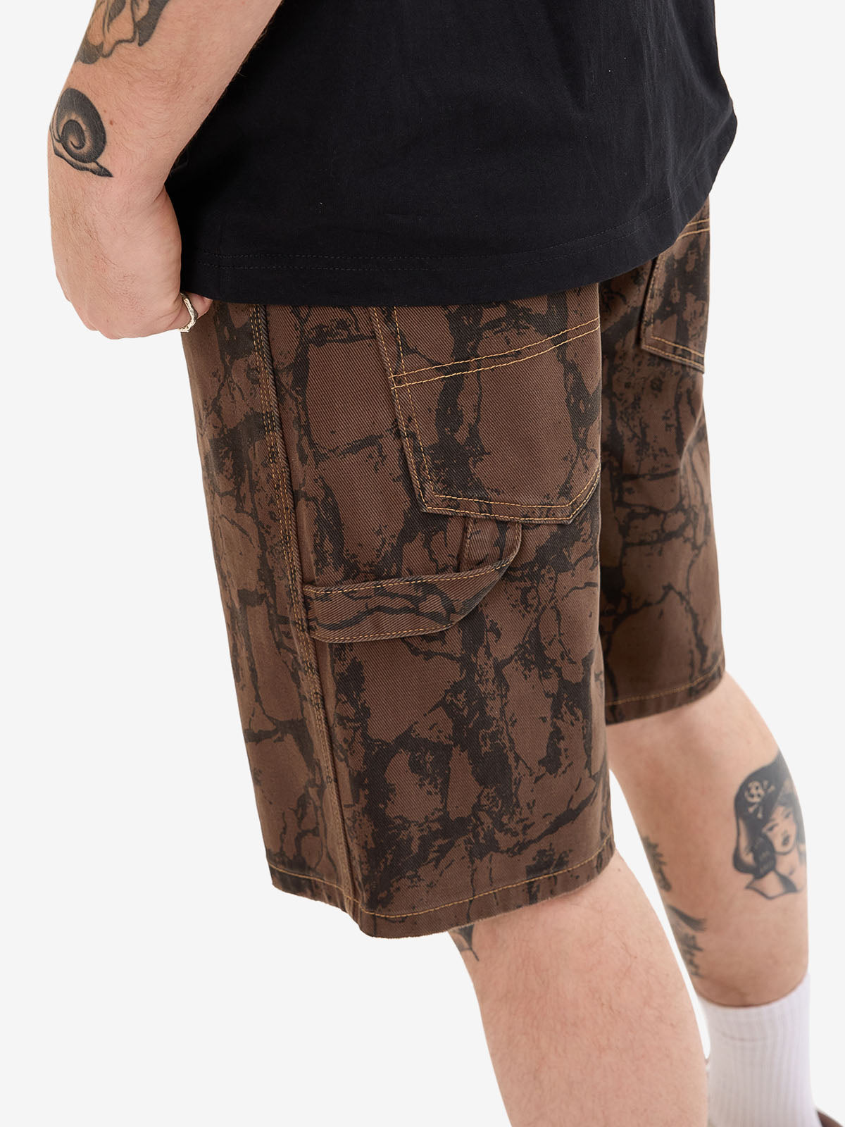 Blackwood Carpenter Jean Short - Chocolate