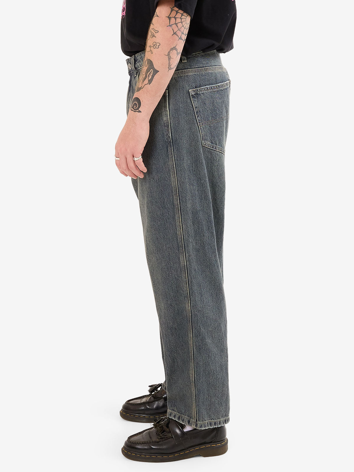 Heavy Heart Big Lounger Jean - Blasted Blue