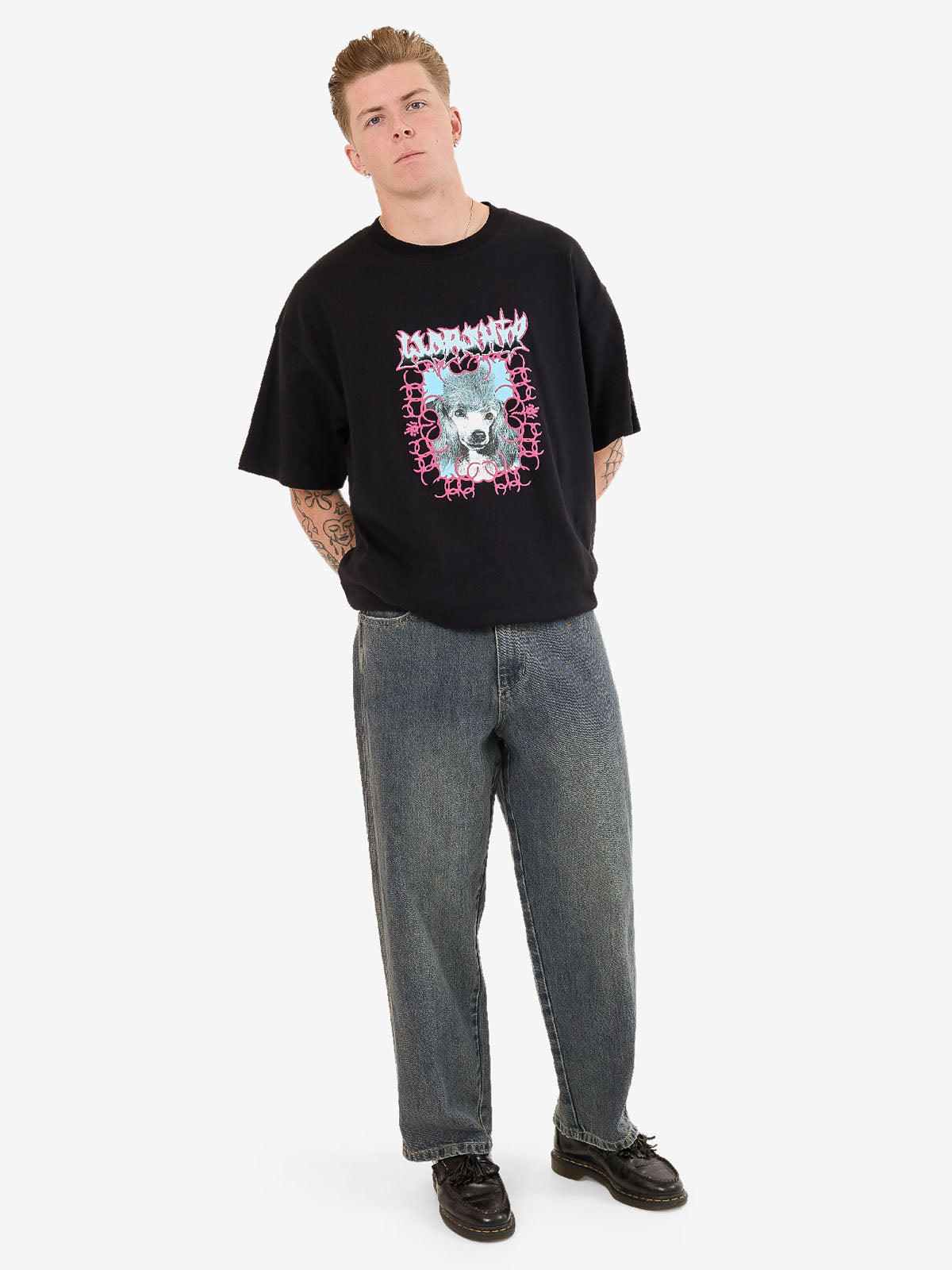 Heavy Heart Big Lounger Jean - Blasted Blue