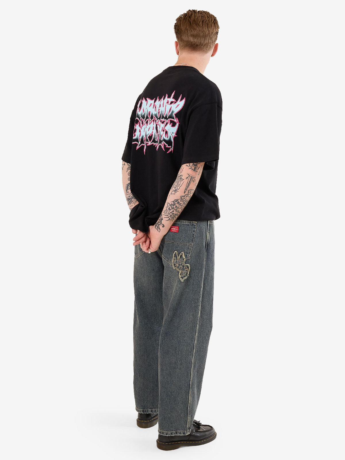 Heavy Heart Big Lounger Jean - Blasted Blue