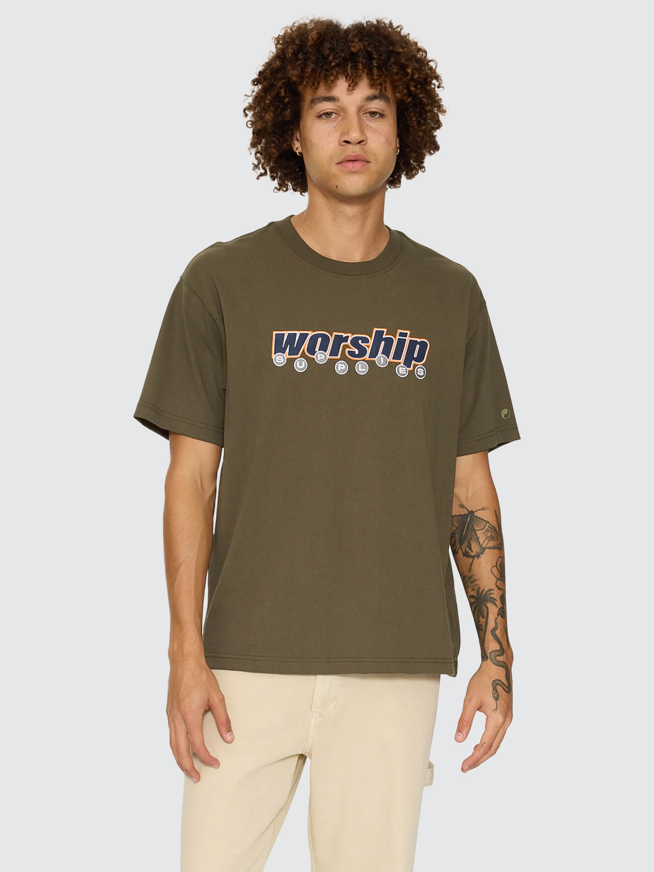 Line Stepper Tee - Grape Leaf XS