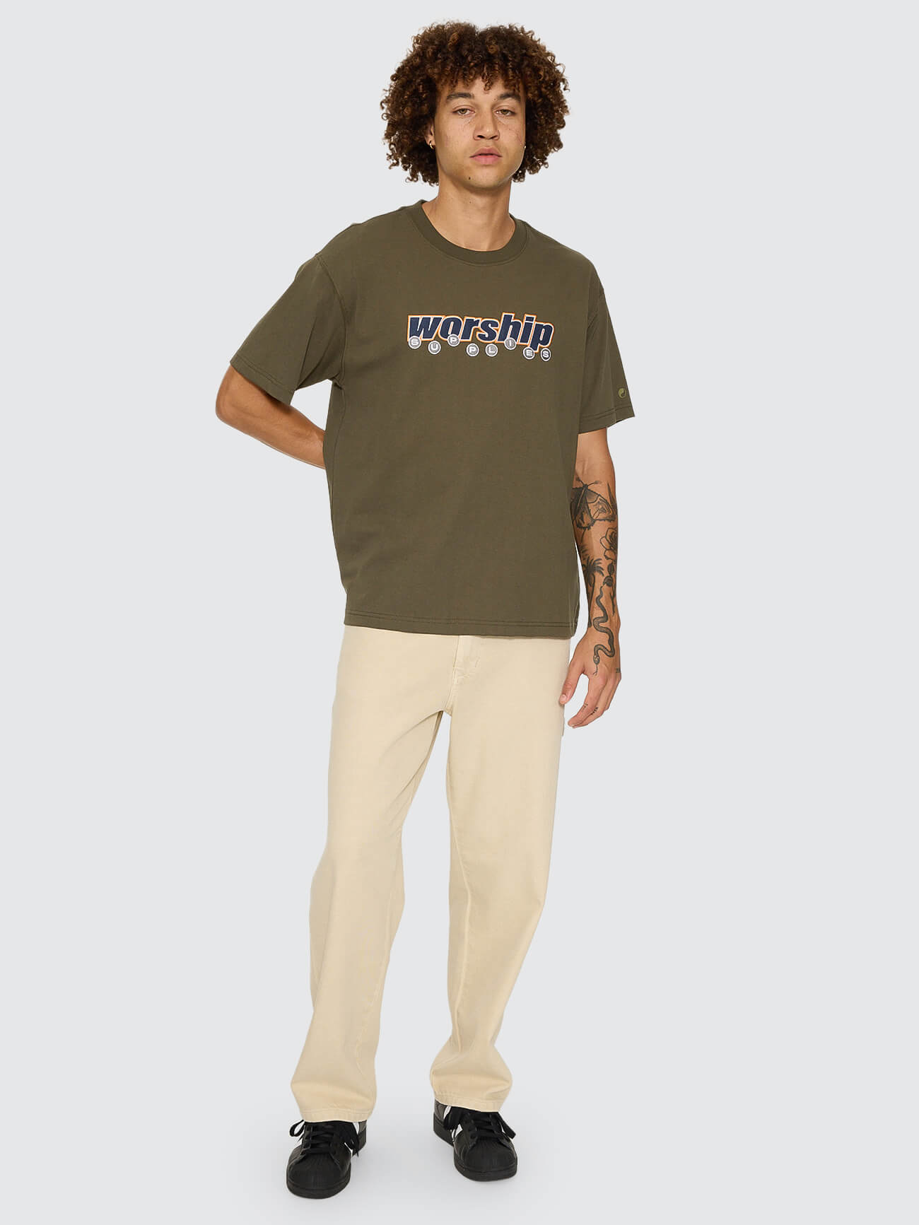 Line Stepper Tee - Grape Leaf XS